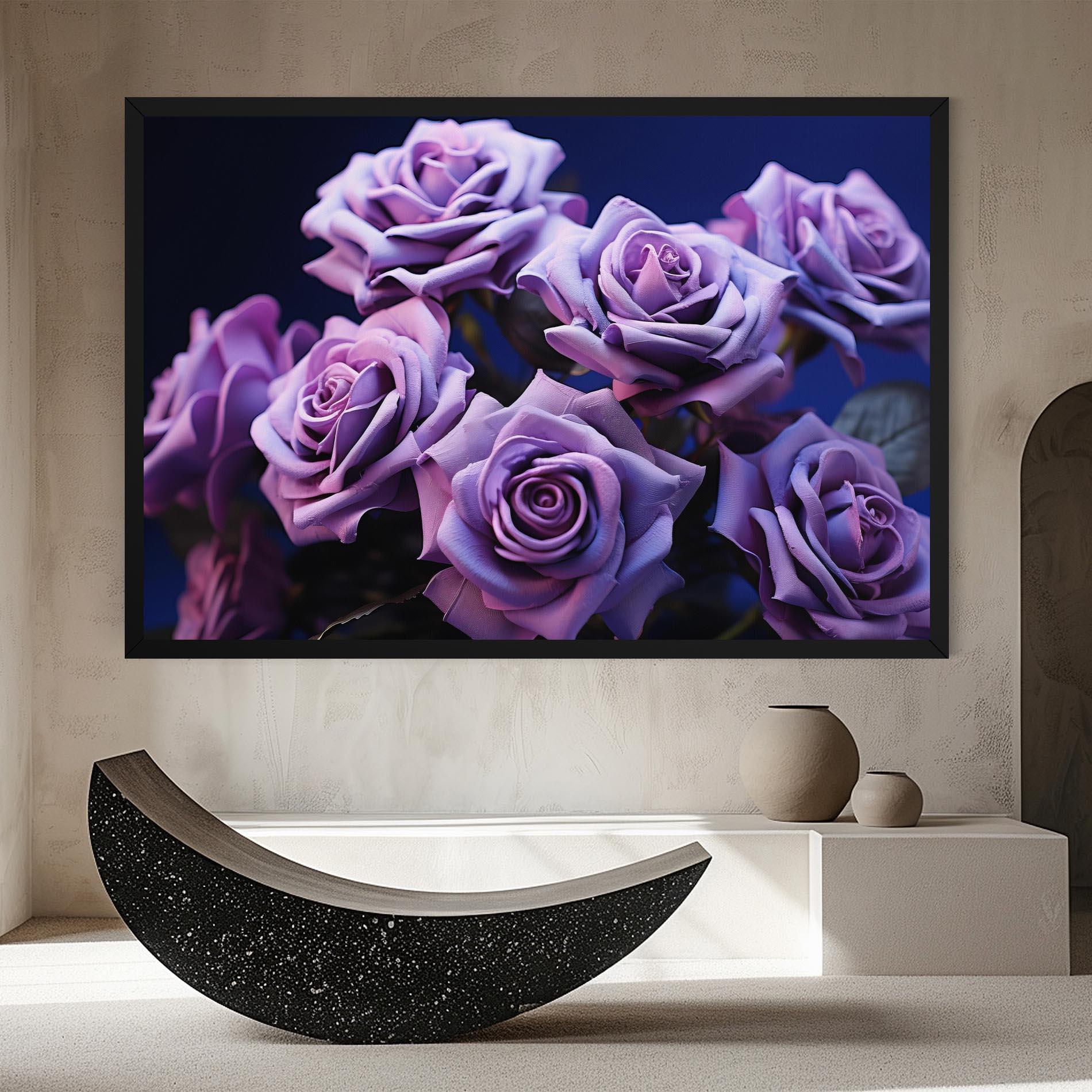 Tablou Canvas Pastel Purple Rose mockup 8