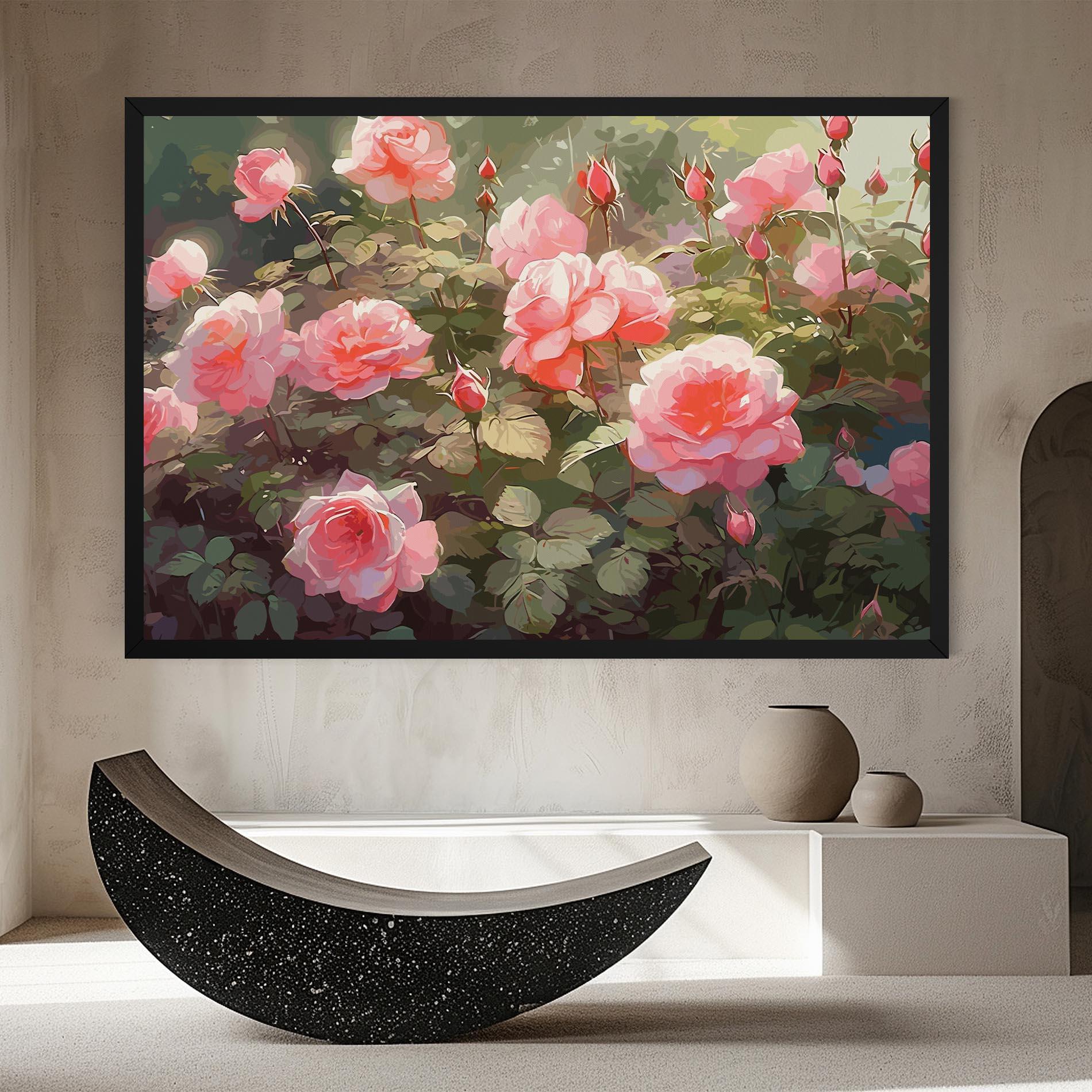 Tablou Canvas Wild Roses mockup 8