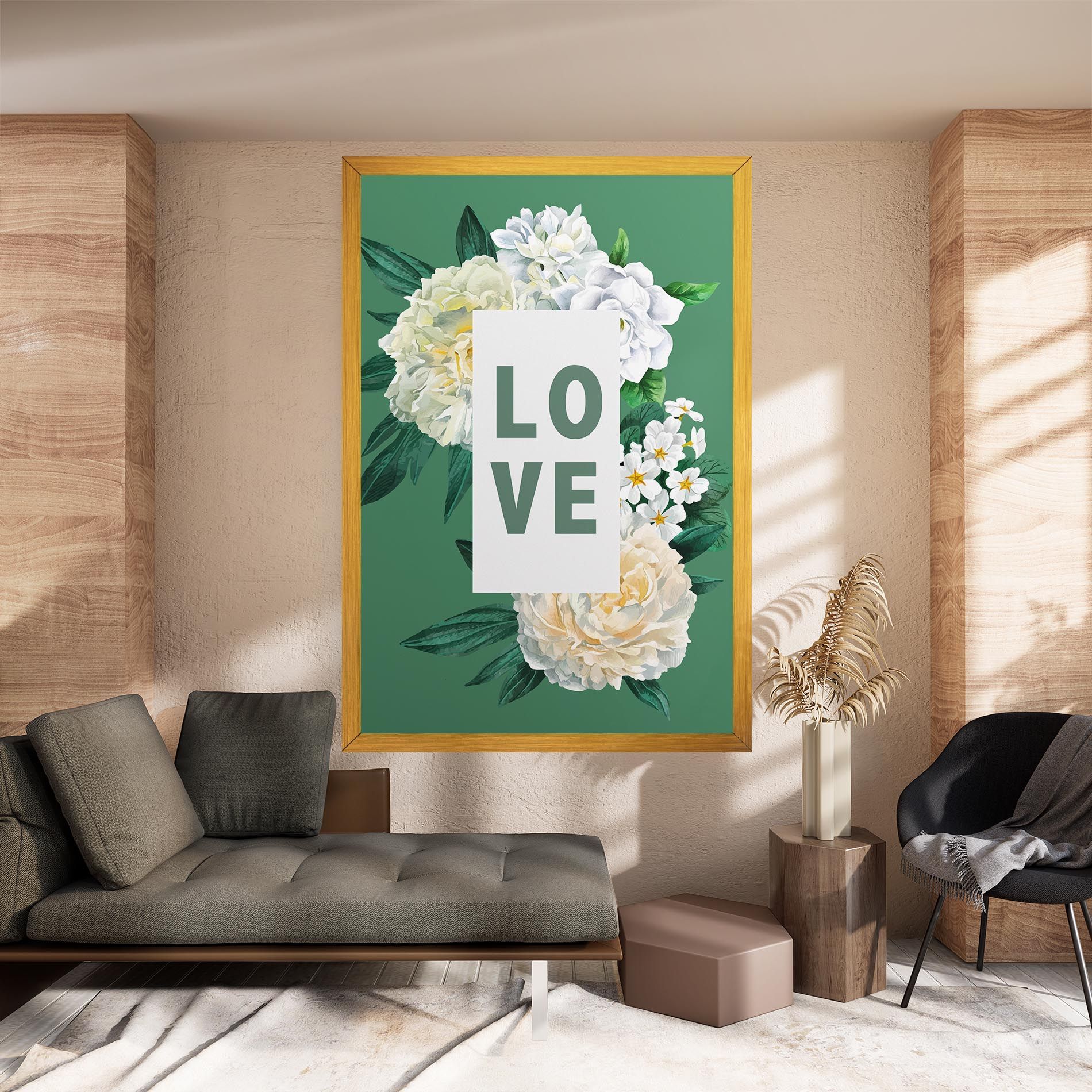 Love Green Rose mockup 8