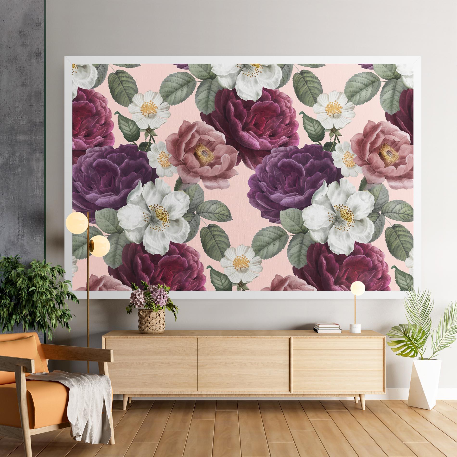 Tablou Canvas Amestec Flori mockup 9