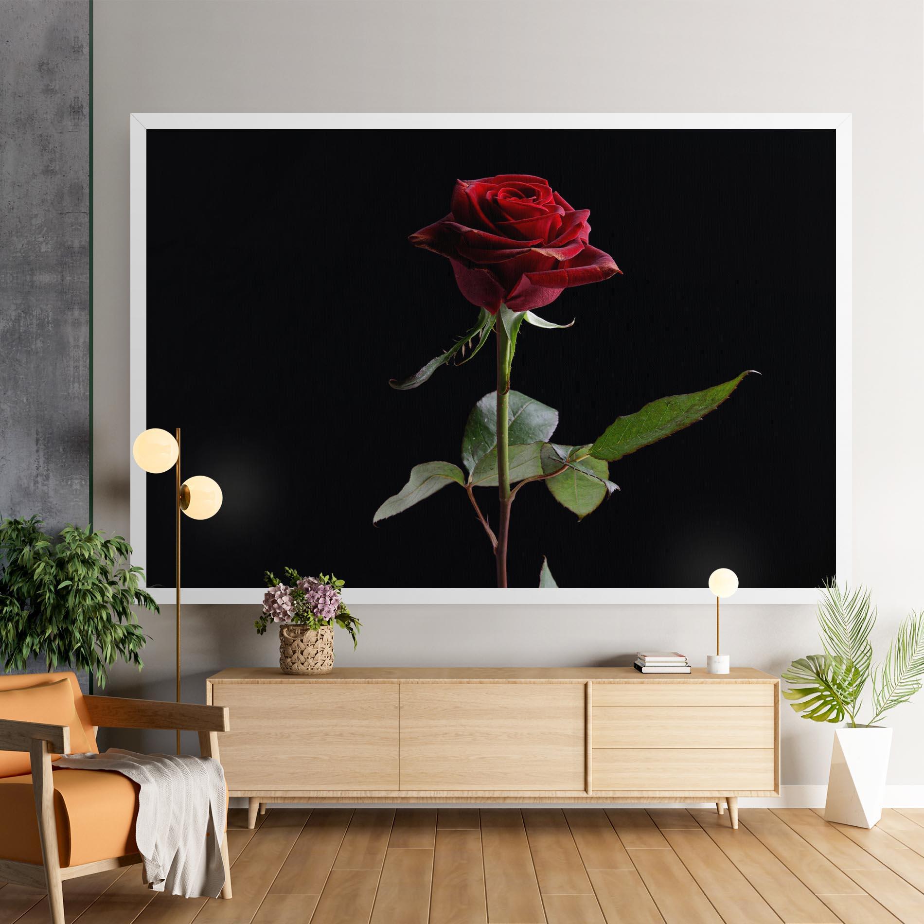 Tablou Canvas Beautiful Red Rose mockup 9
