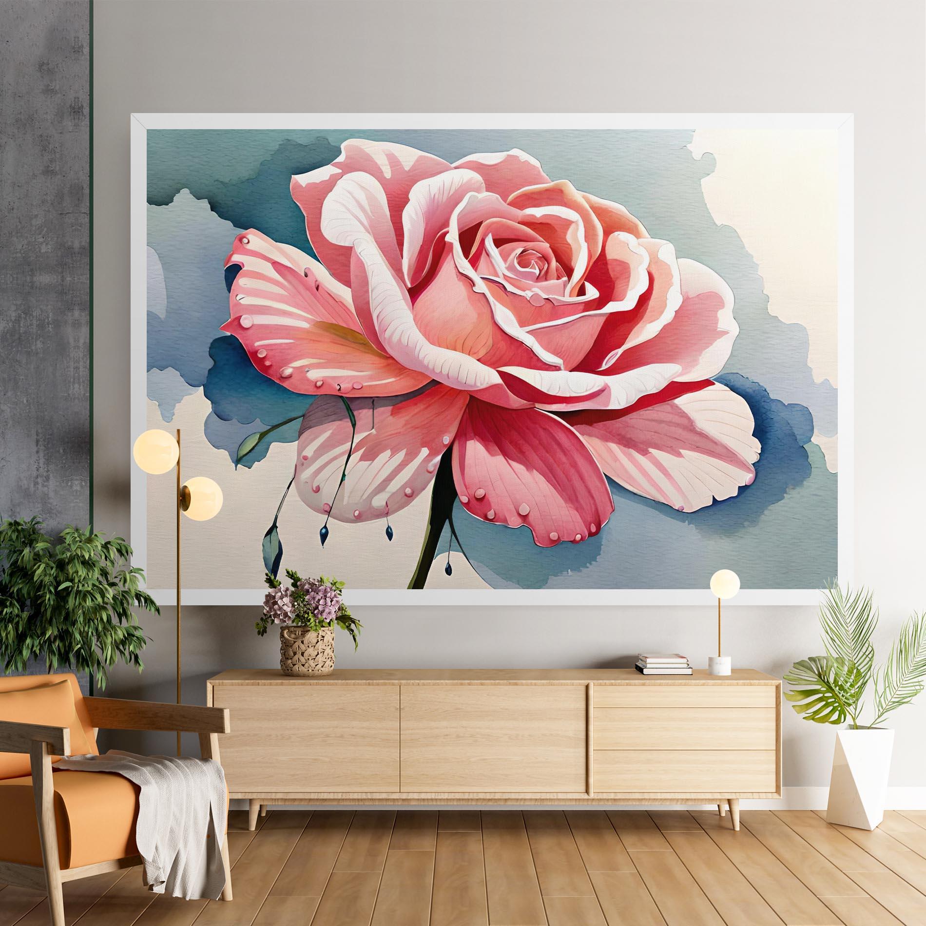 Tablou Canvas Bih Pink Rose mockup 9