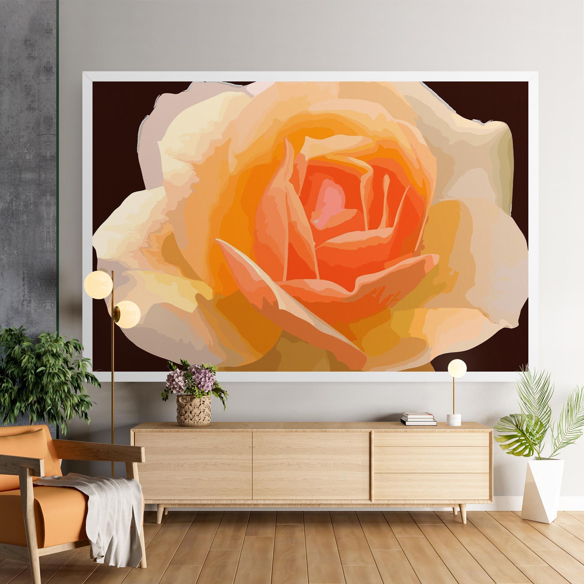 Tablou Canvas Orange Rose Ioana mockup 9