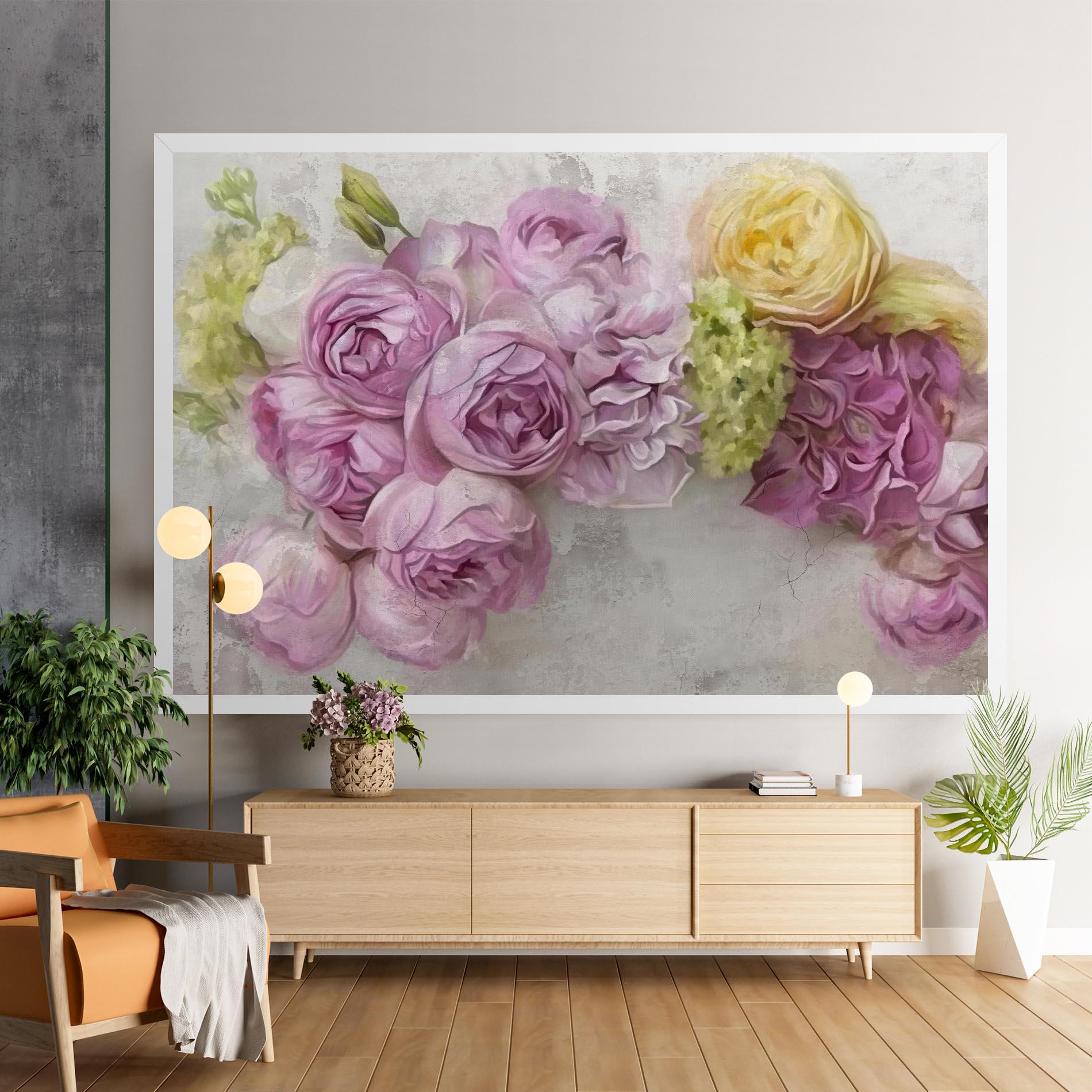 Tablou Canvas Trandafiri Colorati mockup 9