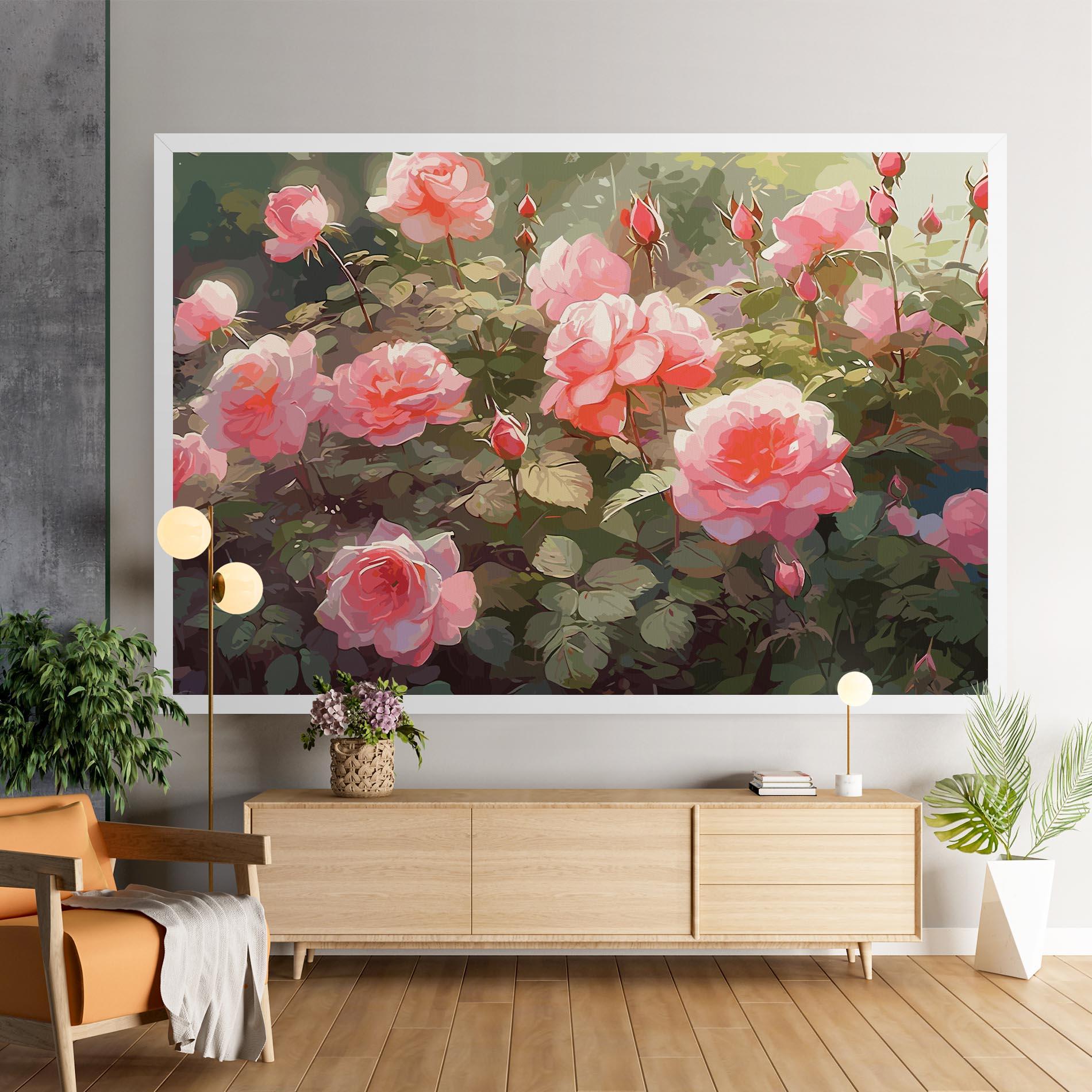 Tablou Canvas Wild Roses mockup 9