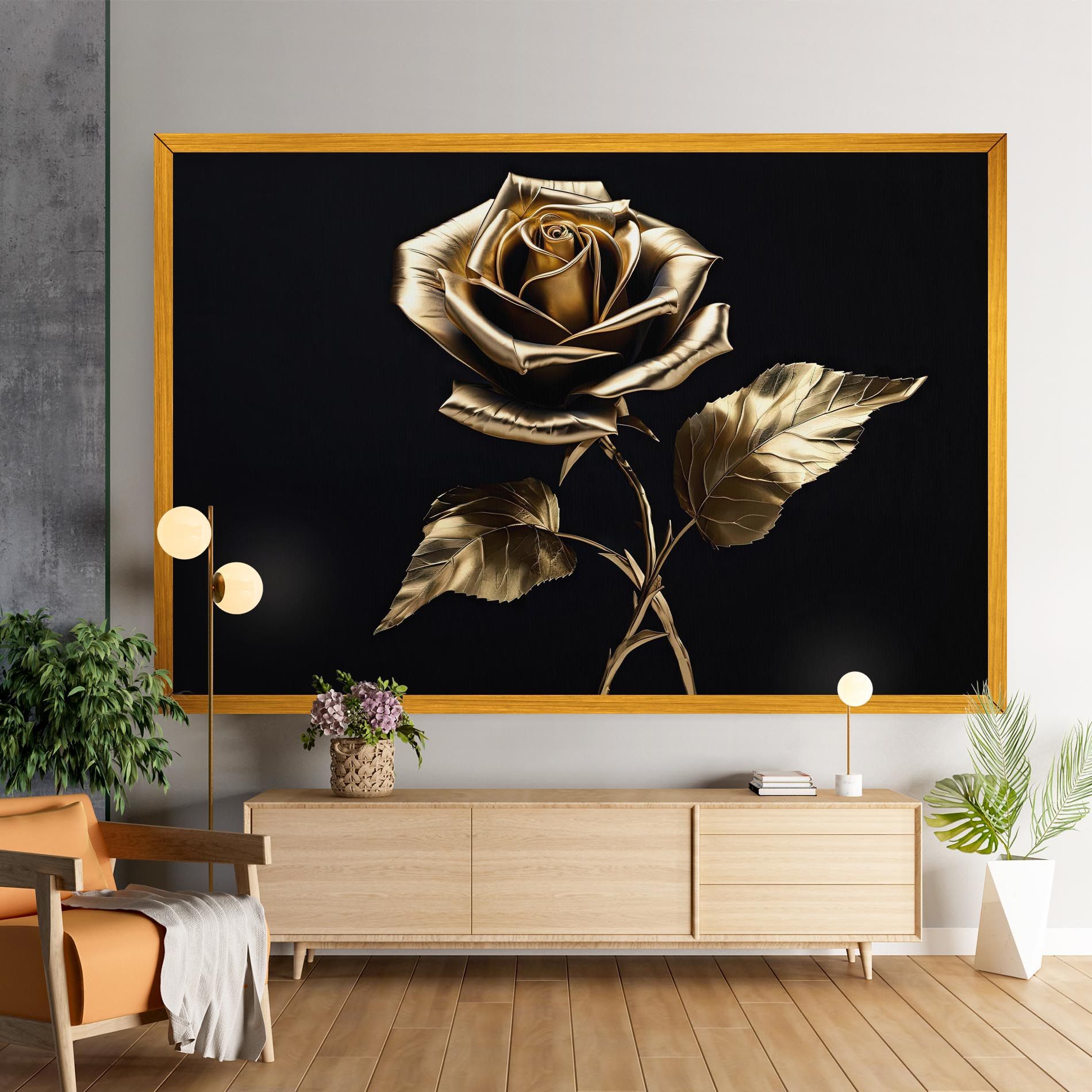 Beautiful Golden Rose mockup 9