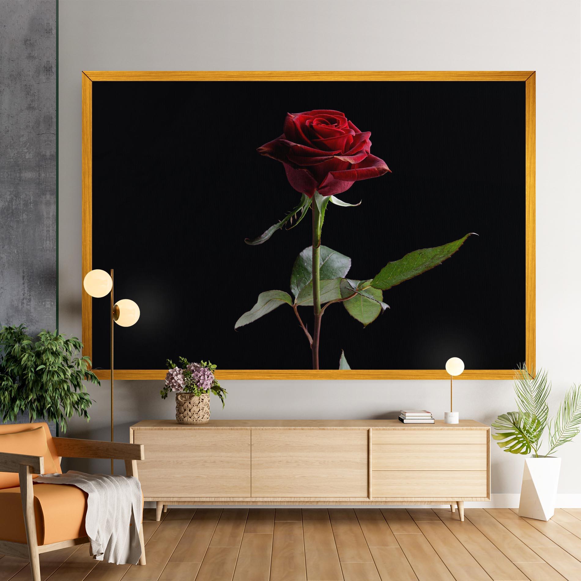 Tablou Canvas Beautiful Red Rose mockup 9