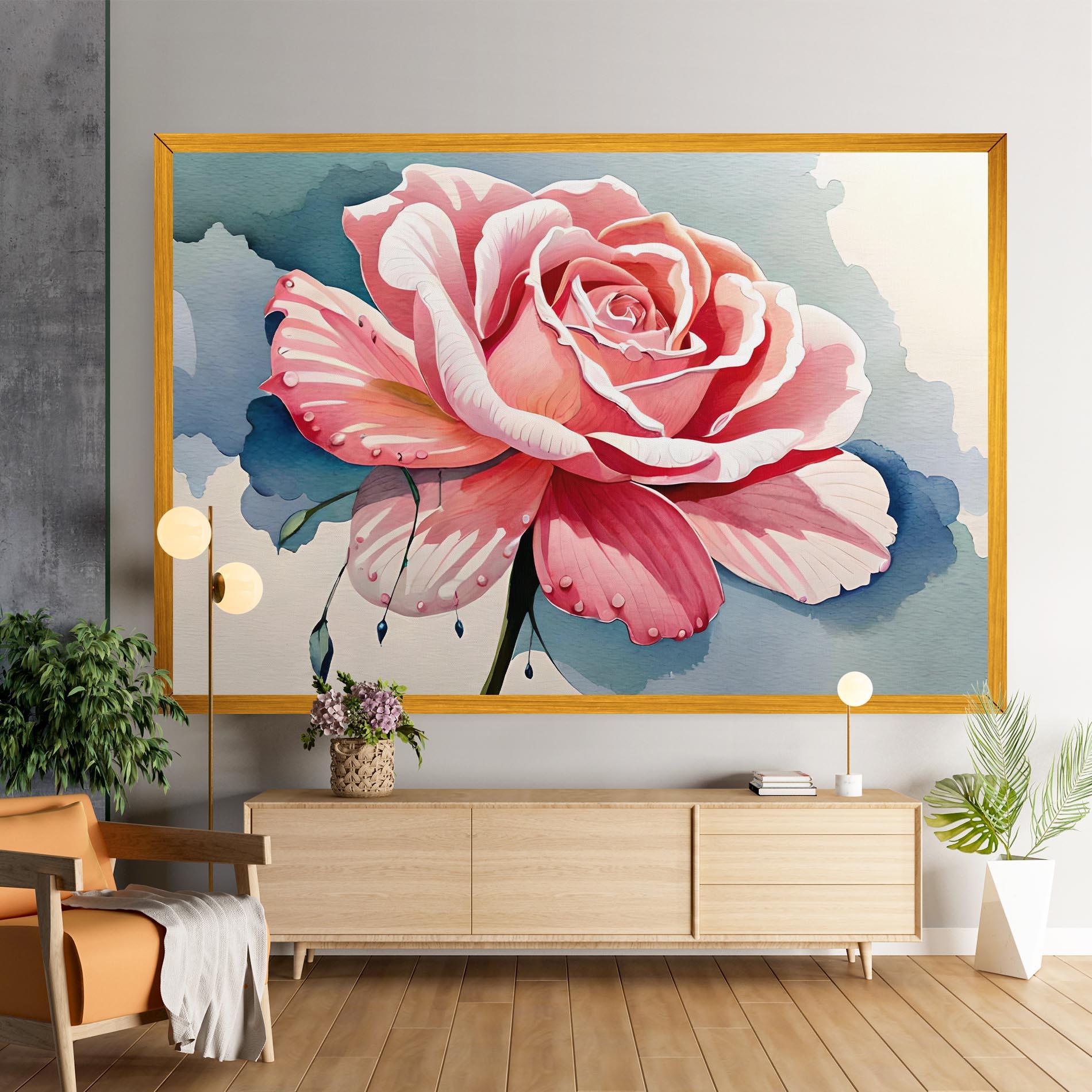 Tablou Canvas Bih Pink Rose mockup 9