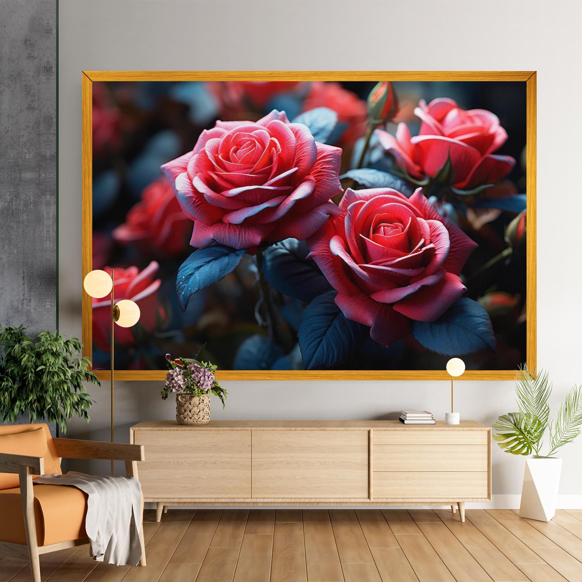 Dark Pink Rose mockup 9