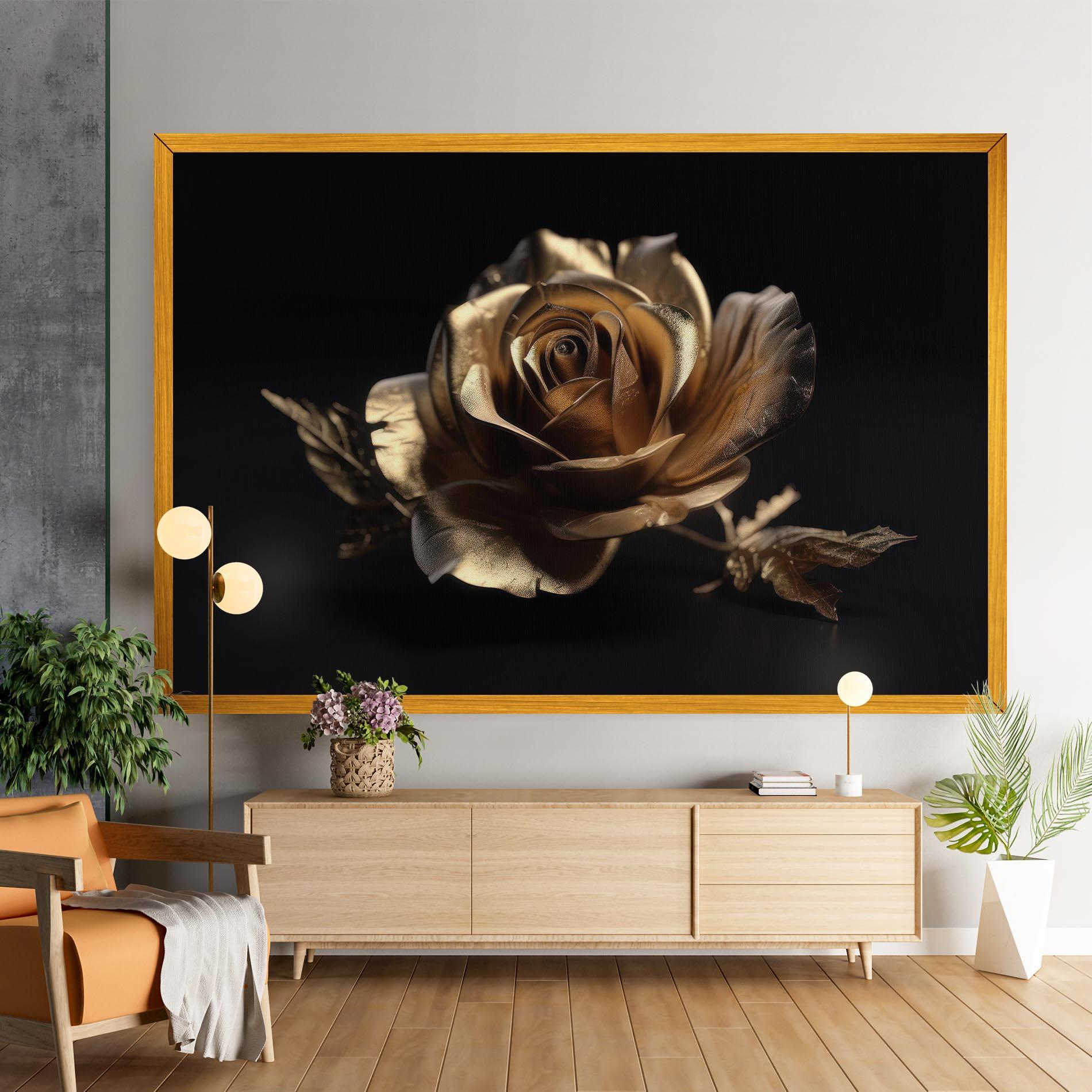 Tablou Canvas Gold Rose mockup 9