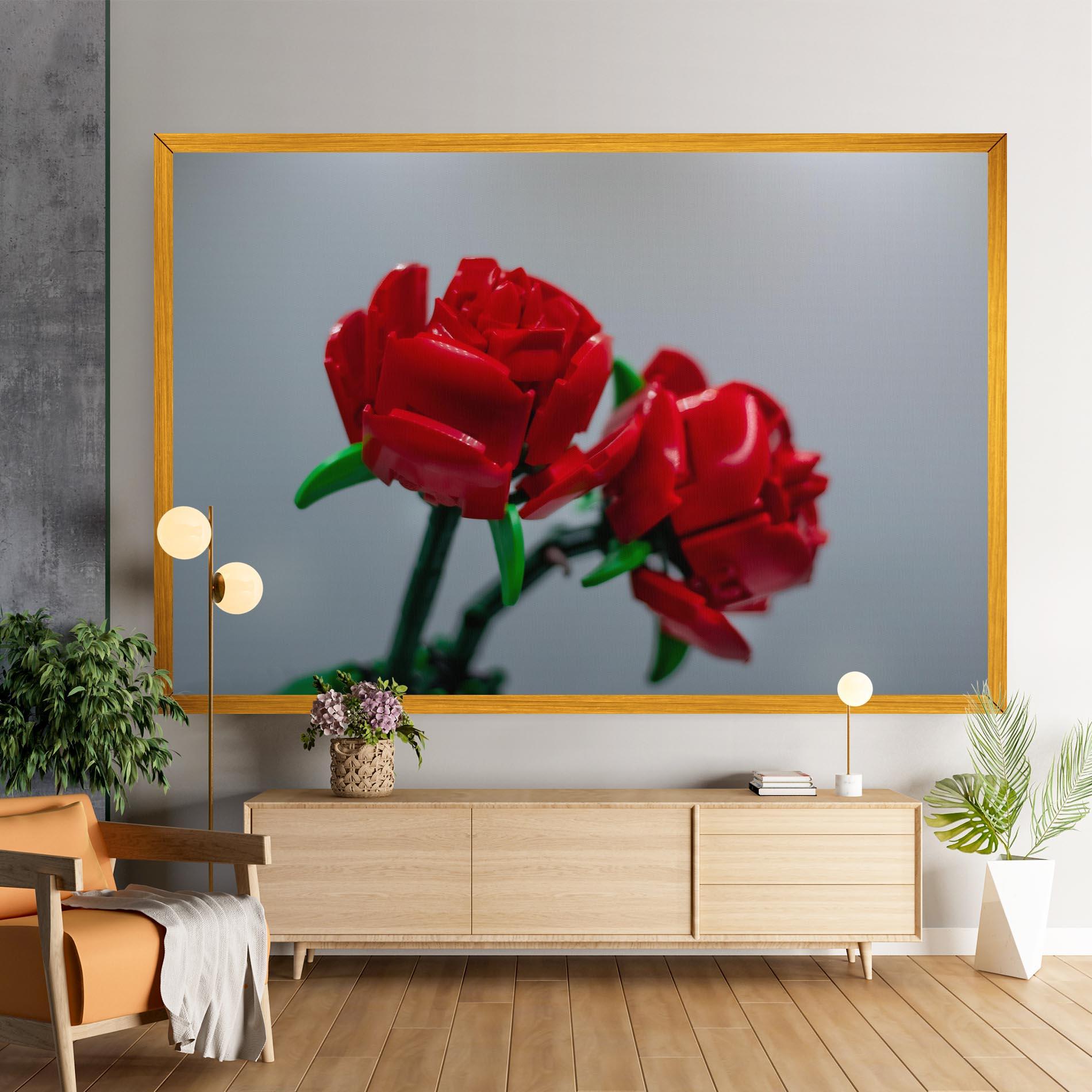 Tablou Canvas Lego Red Roses mockup 9
