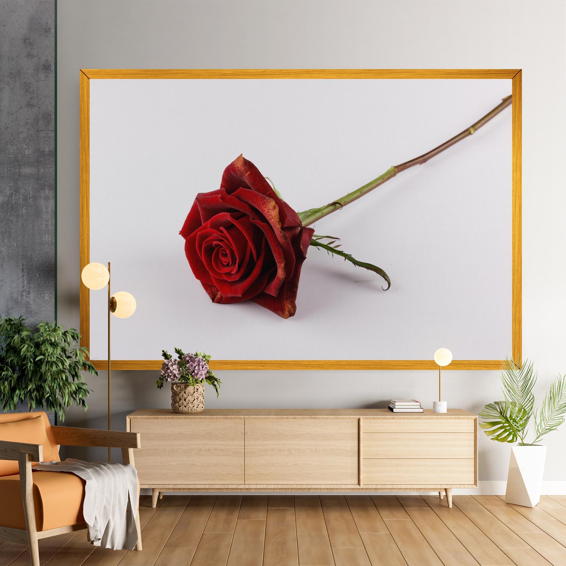 Tablou Canvas Lonely Rose mockup 9