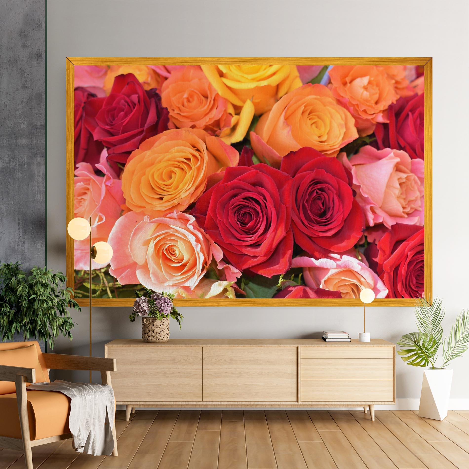 Tablou Canvas Mixed Roses mockup 9