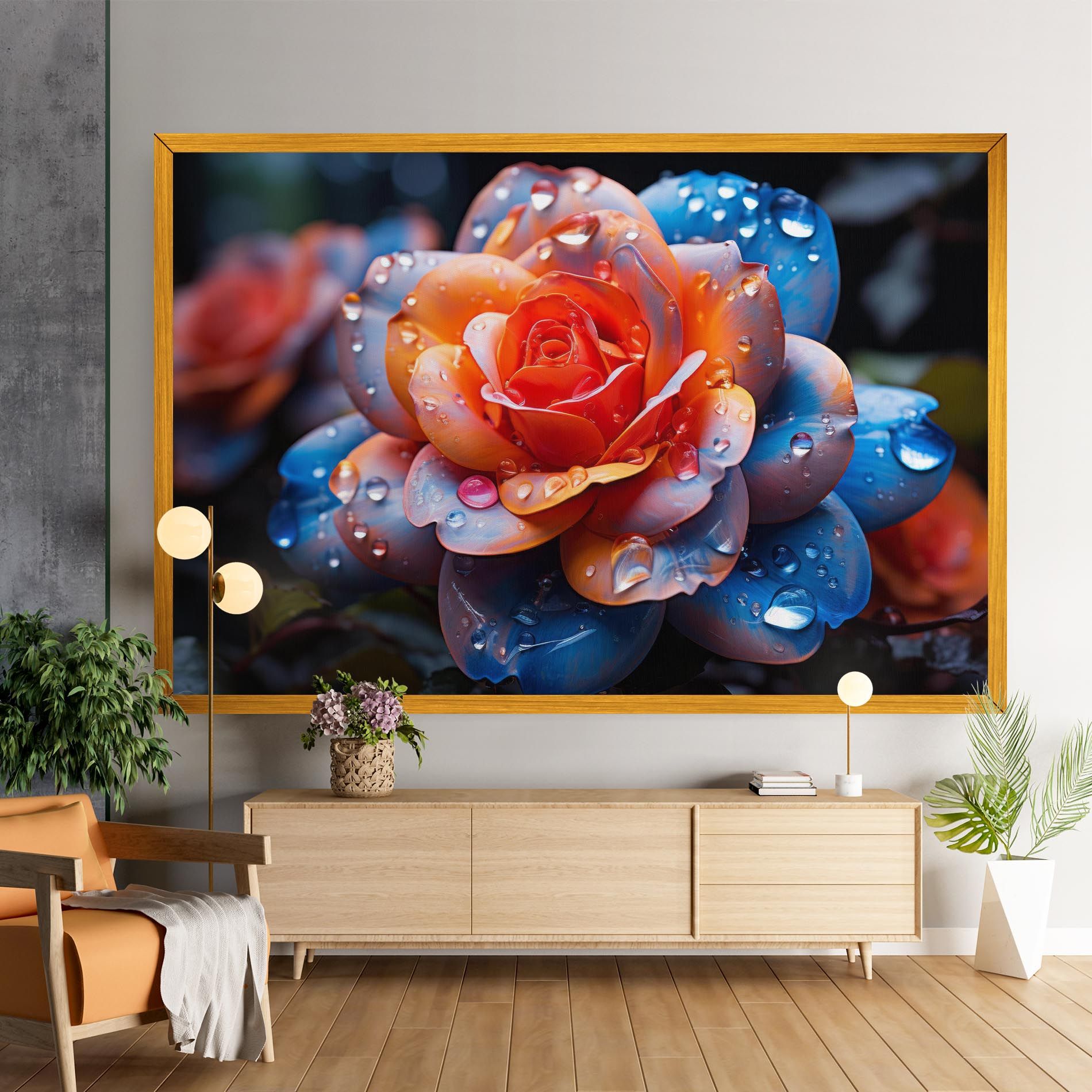 Orange Blue Rose mockup 9