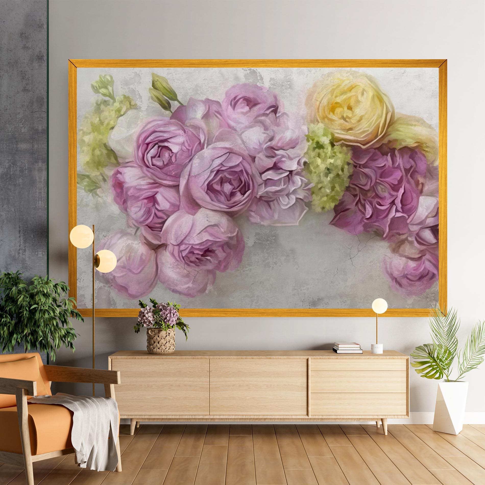 Tablou Canvas Trandafiri Colorati mockup 9