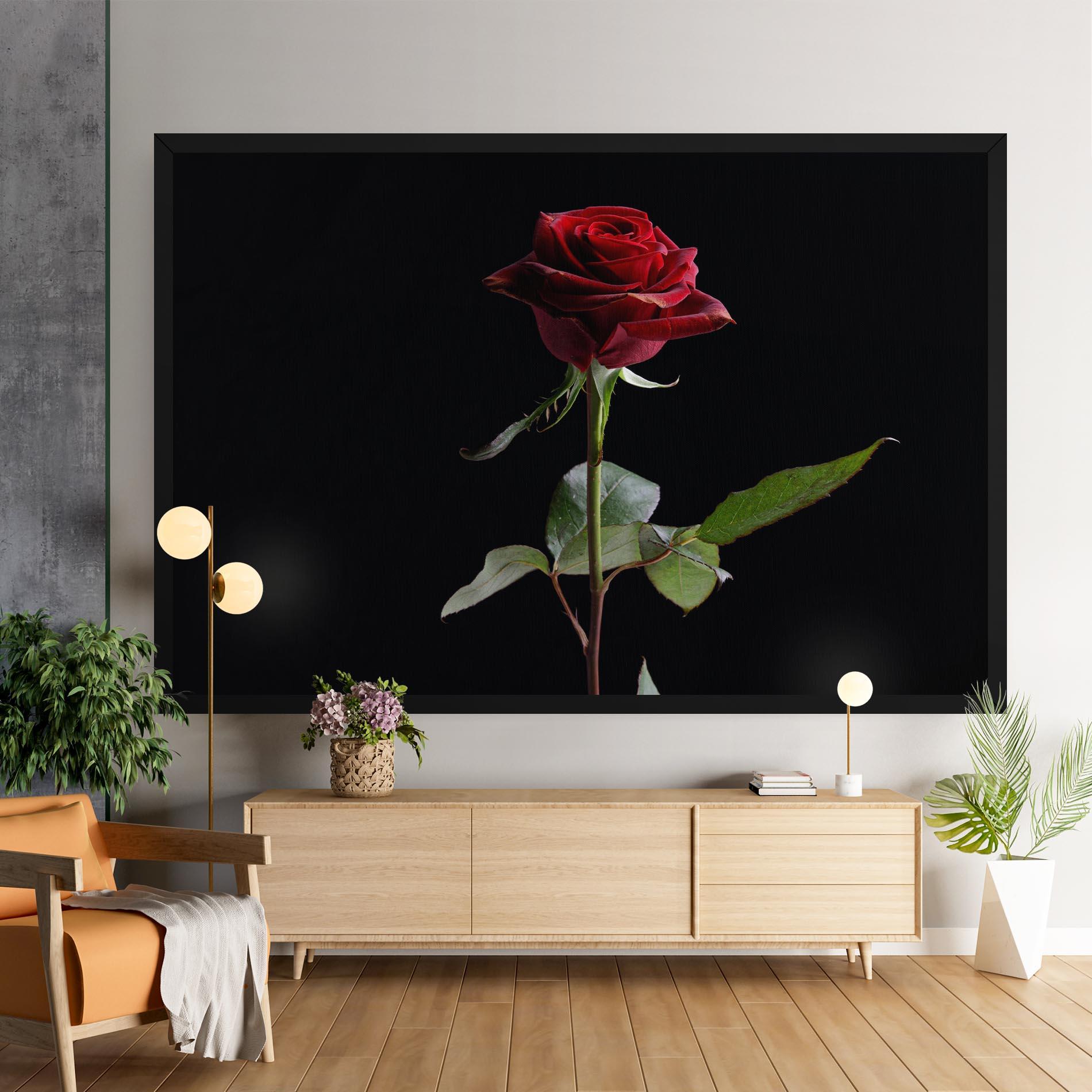 Tablou Canvas Beautiful Red Rose mockup 9