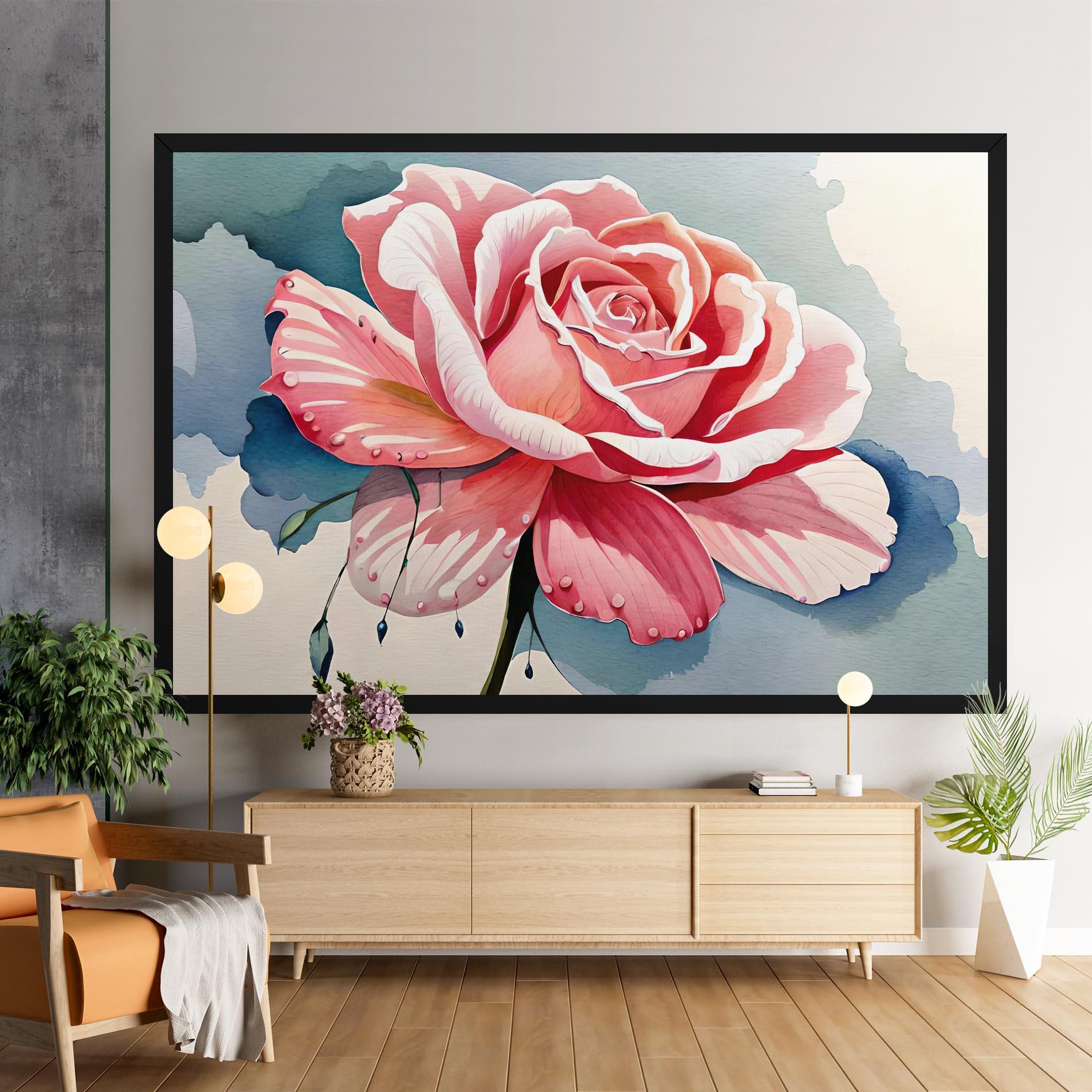 Tablou Canvas Bih Pink Rose mockup 9