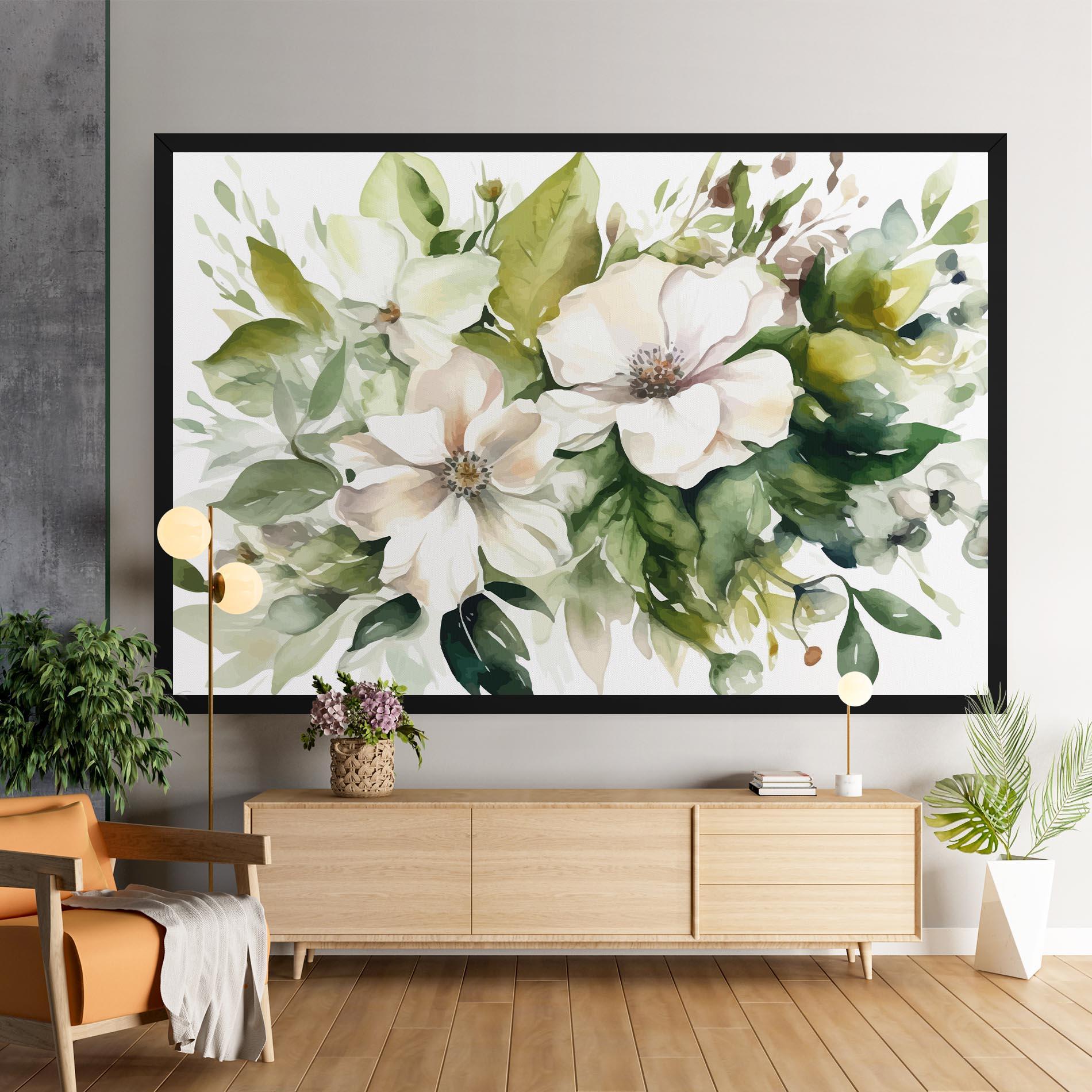 Tablou Canvas Opened Rose mockup 9