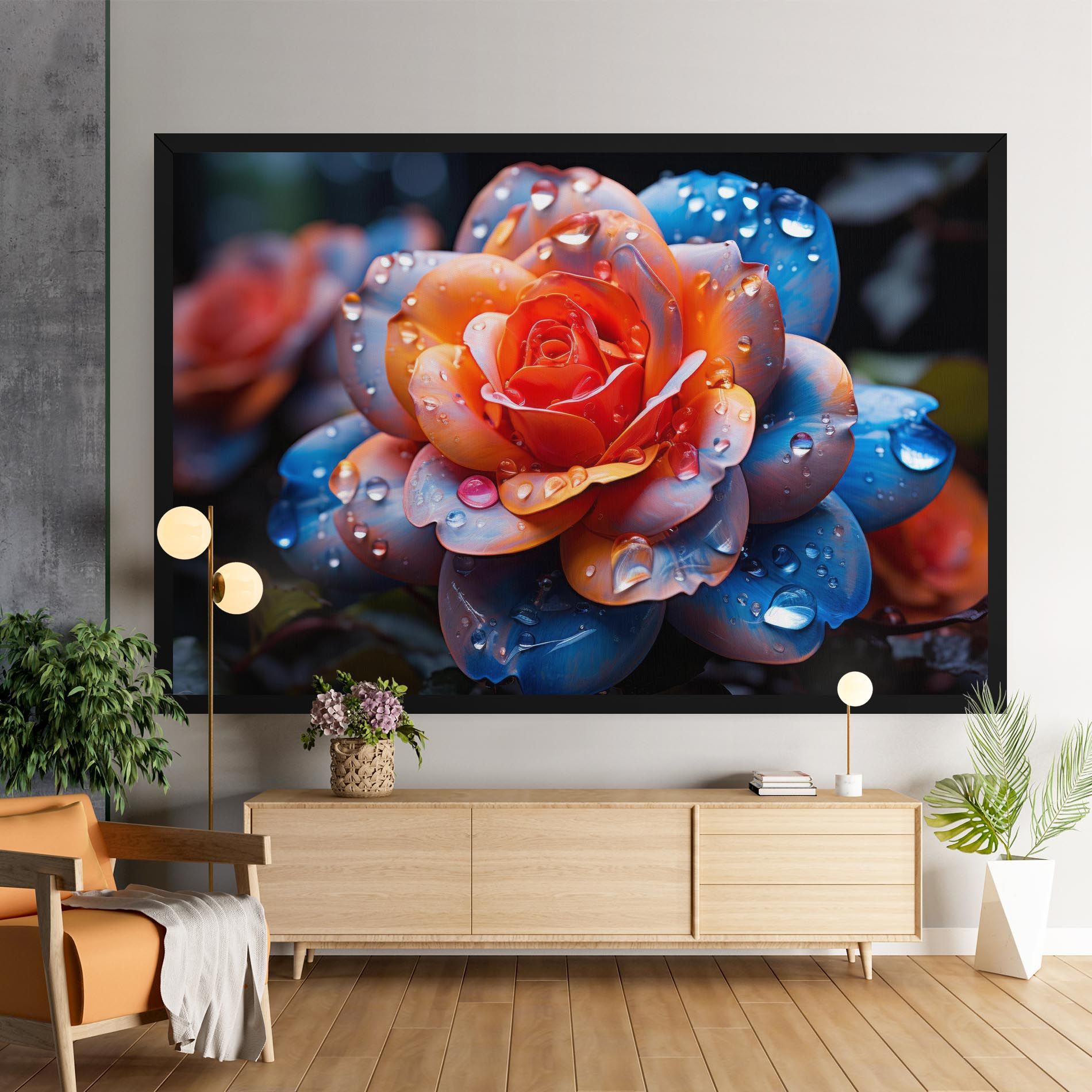 Orange Blue Rose mockup 9