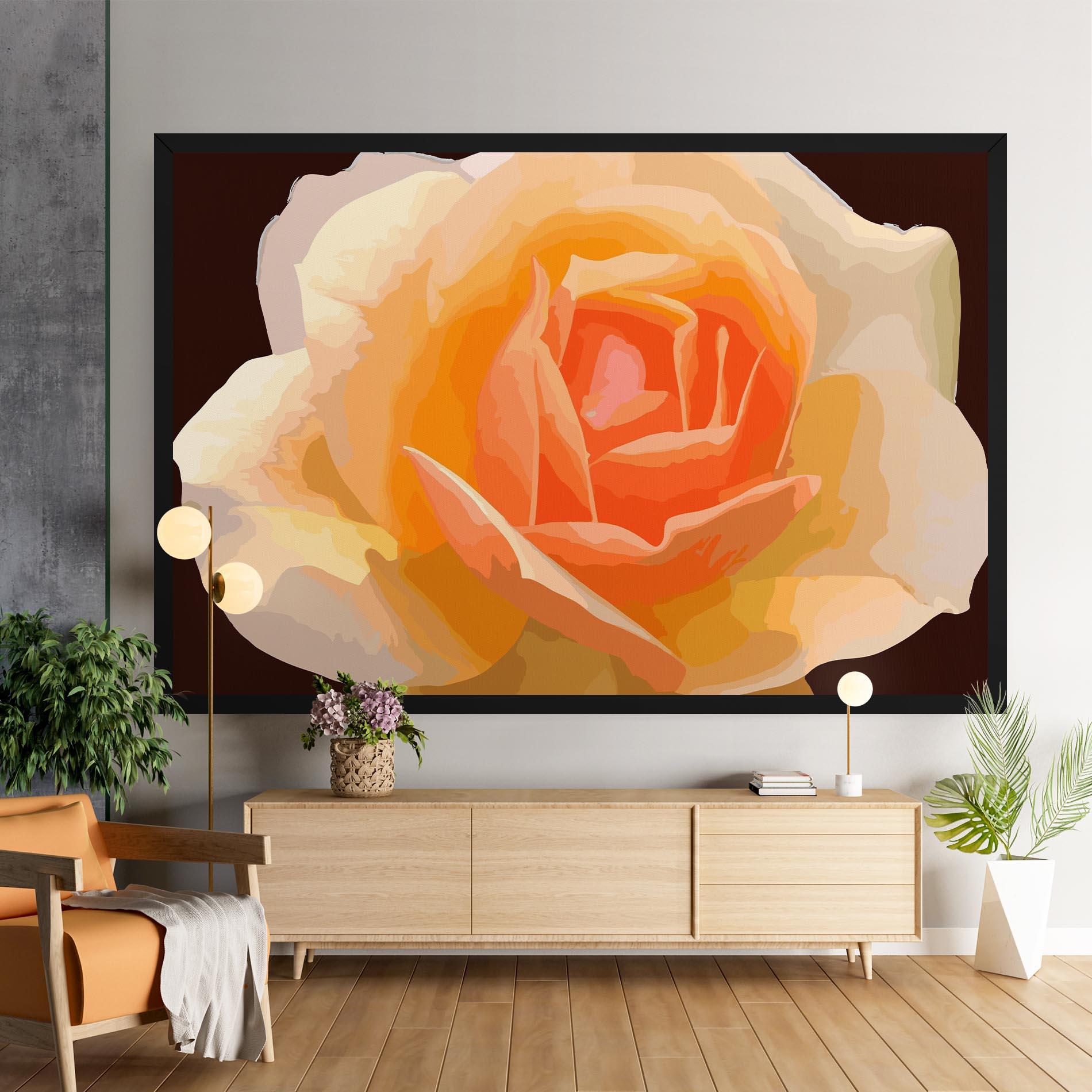 Tablou Canvas Orange Rose Ioana mockup 9