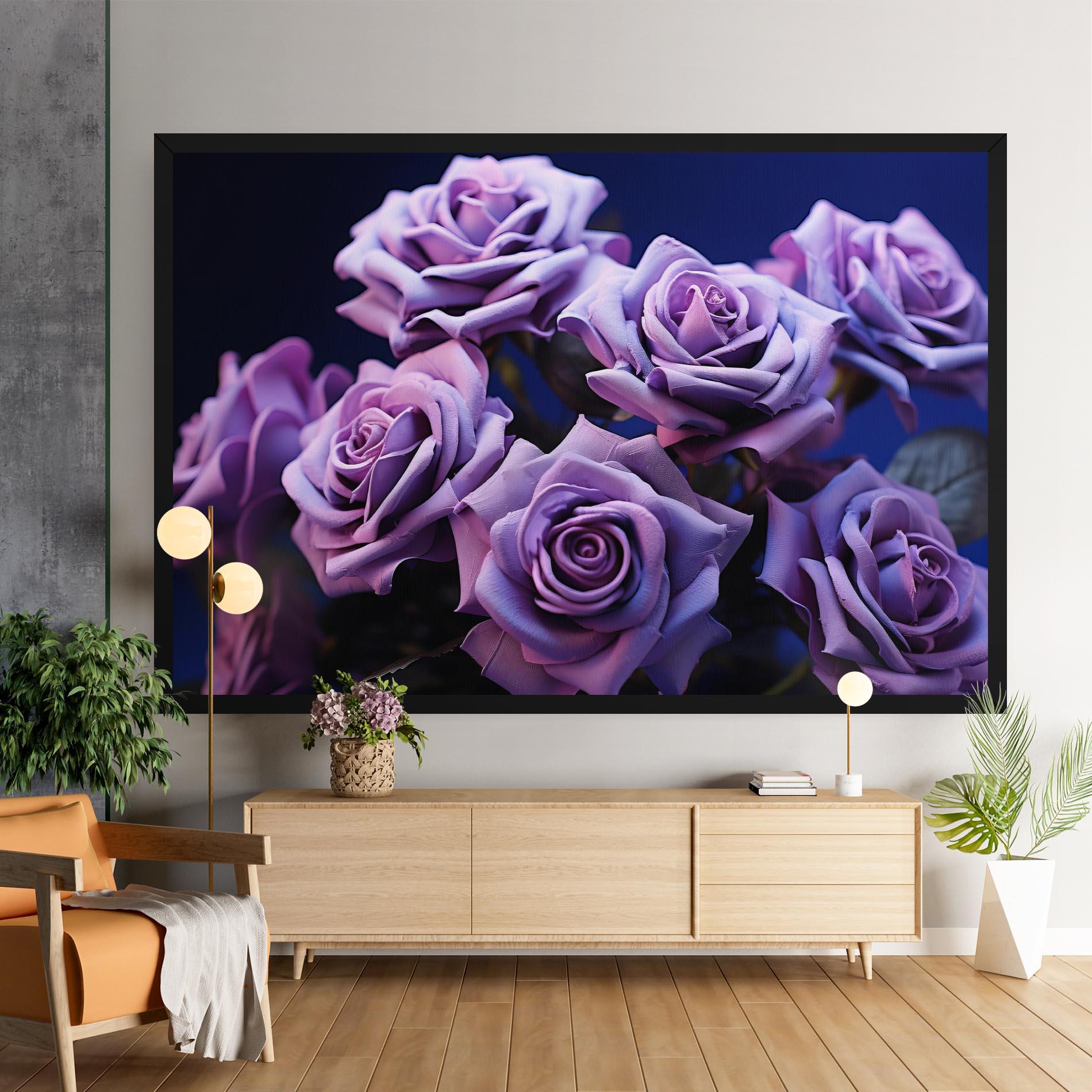 Tablou Canvas Pastel Purple Rose mockup 9