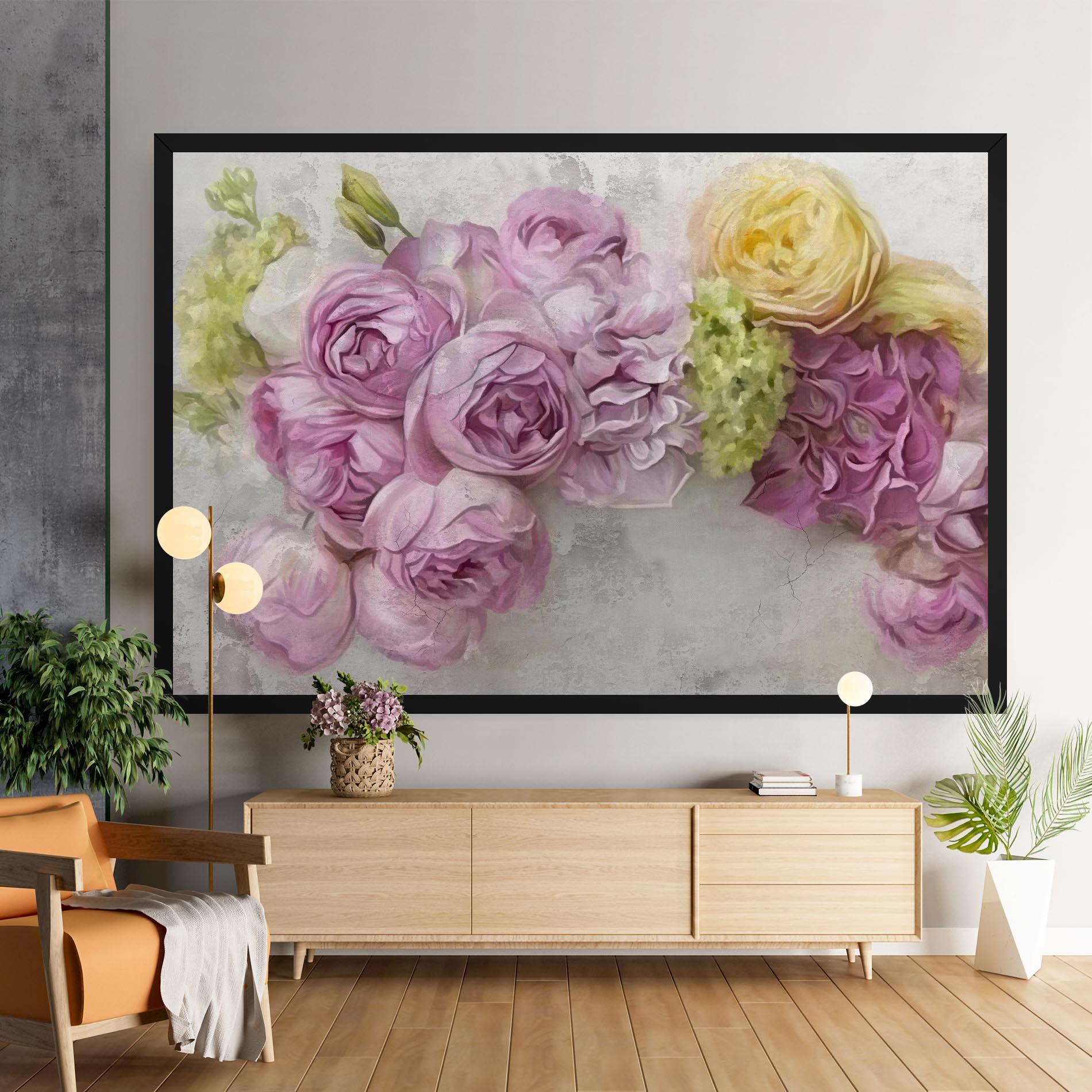 Tablou Canvas Trandafiri Colorati mockup 9