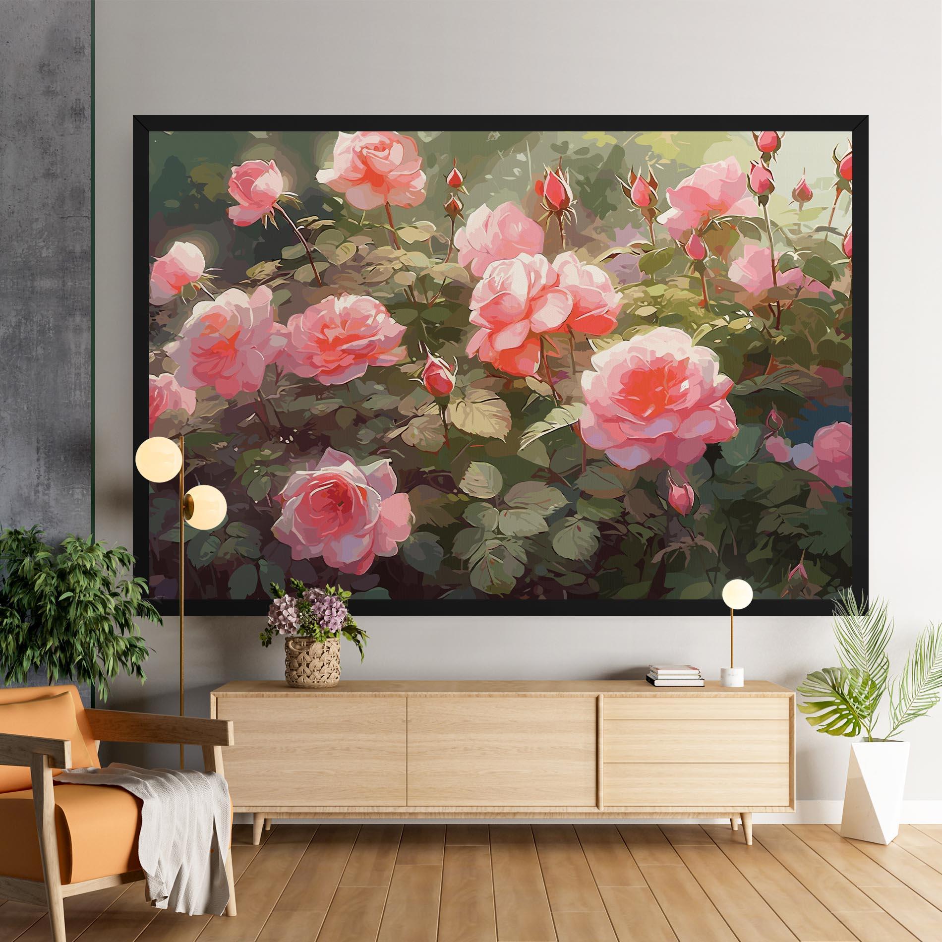 Tablou Canvas Wild Roses mockup 9