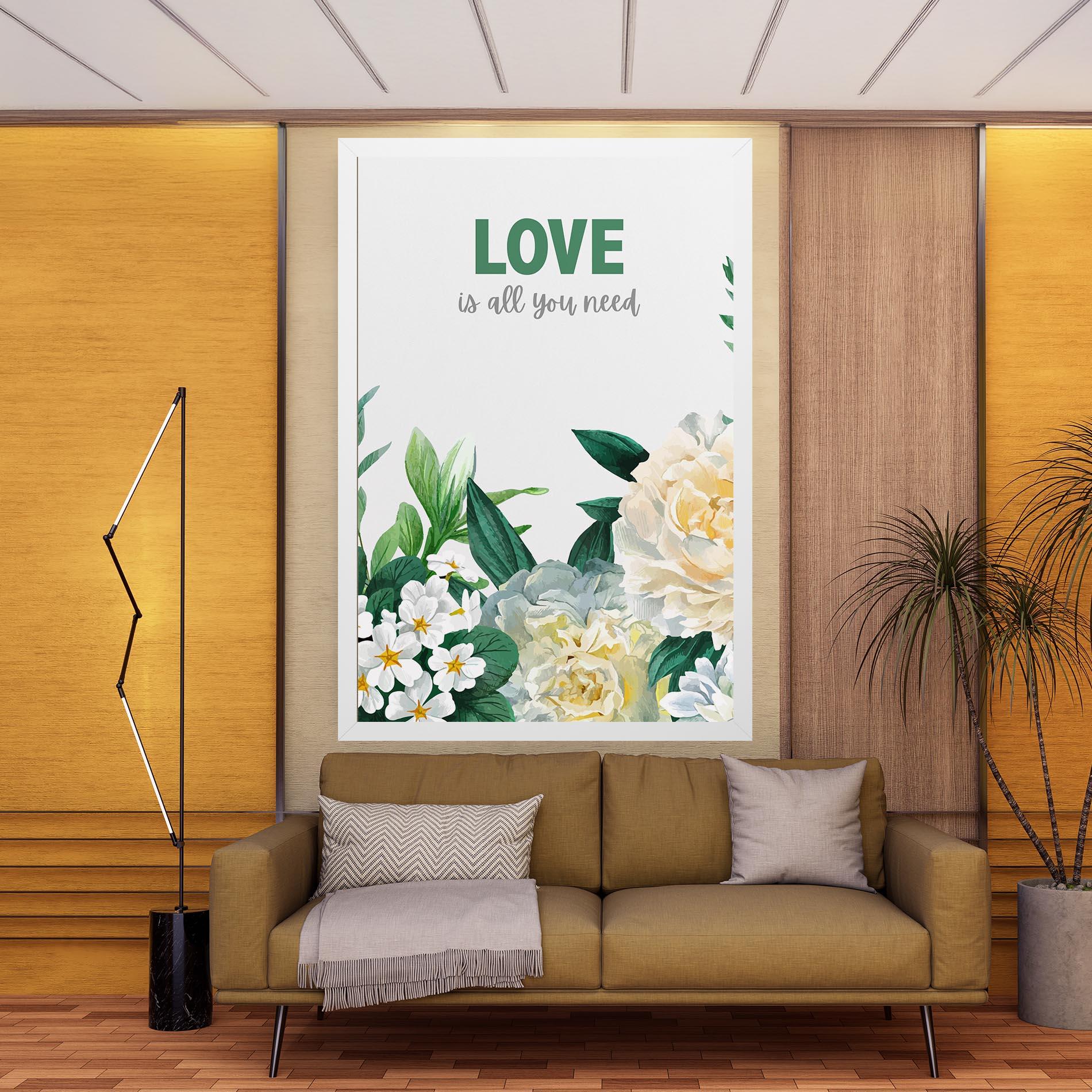 Tablou Canvas Green Rose Love mockup 9