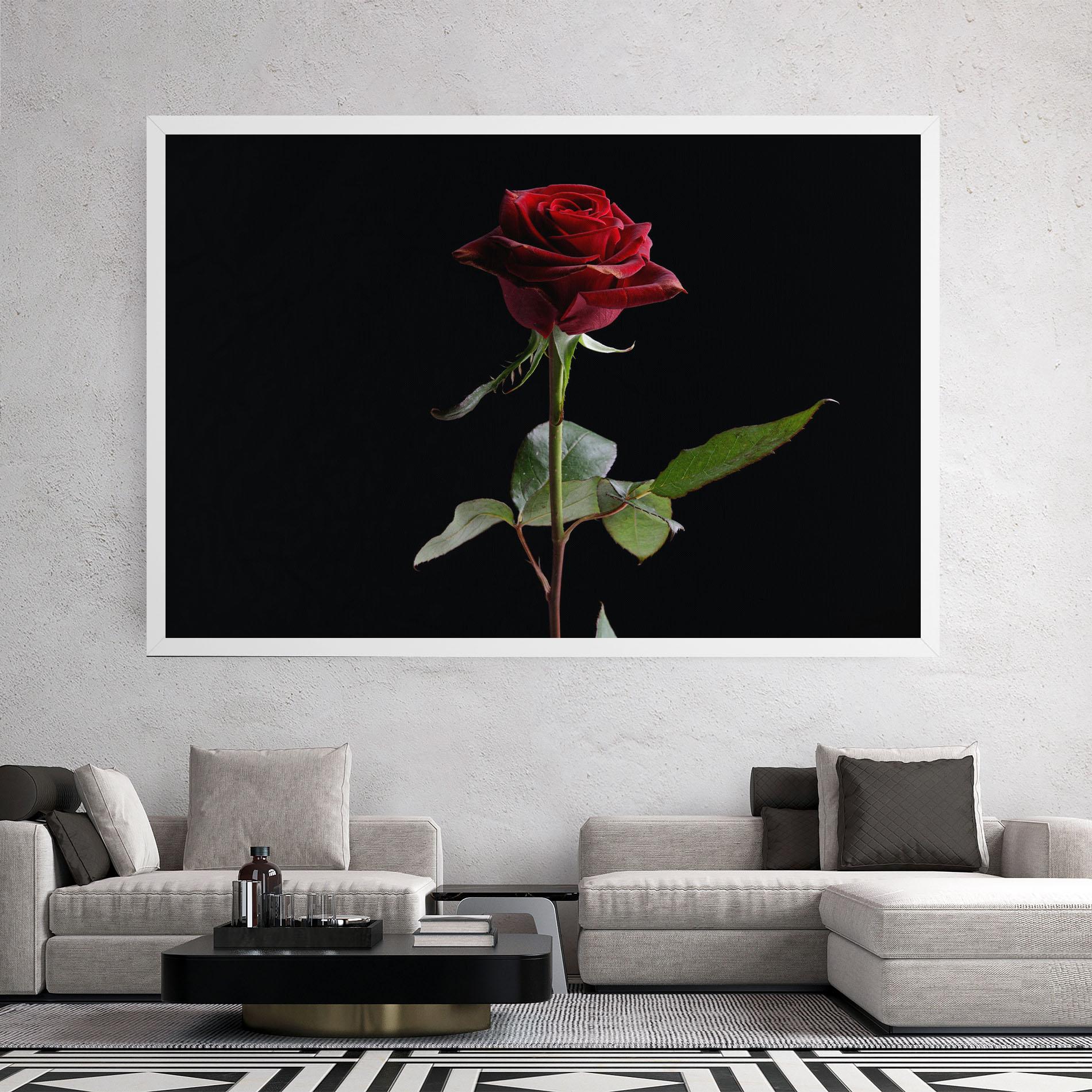 Tablou Canvas Beautiful Red Rose mockup 2