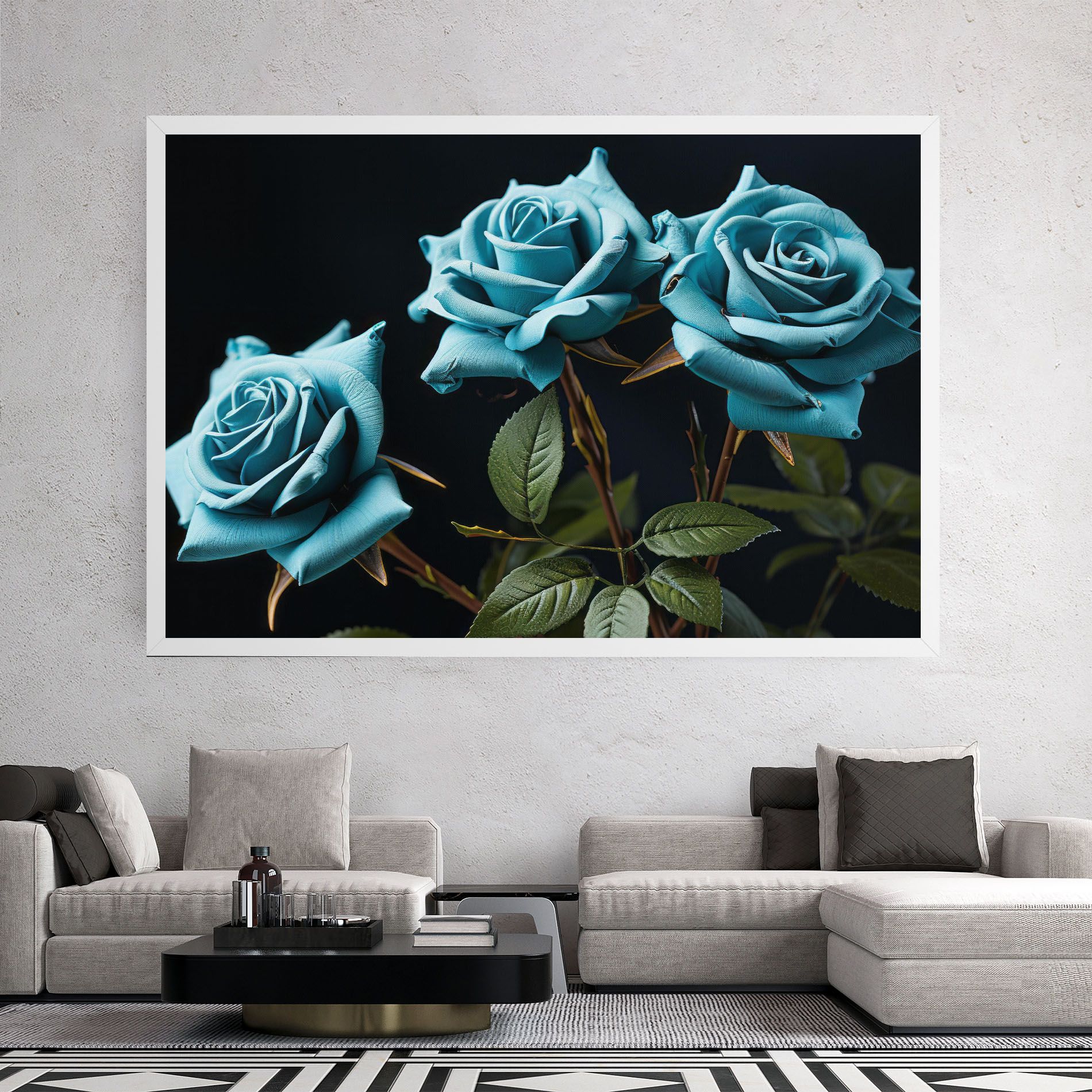 Blue Roses mockup 2