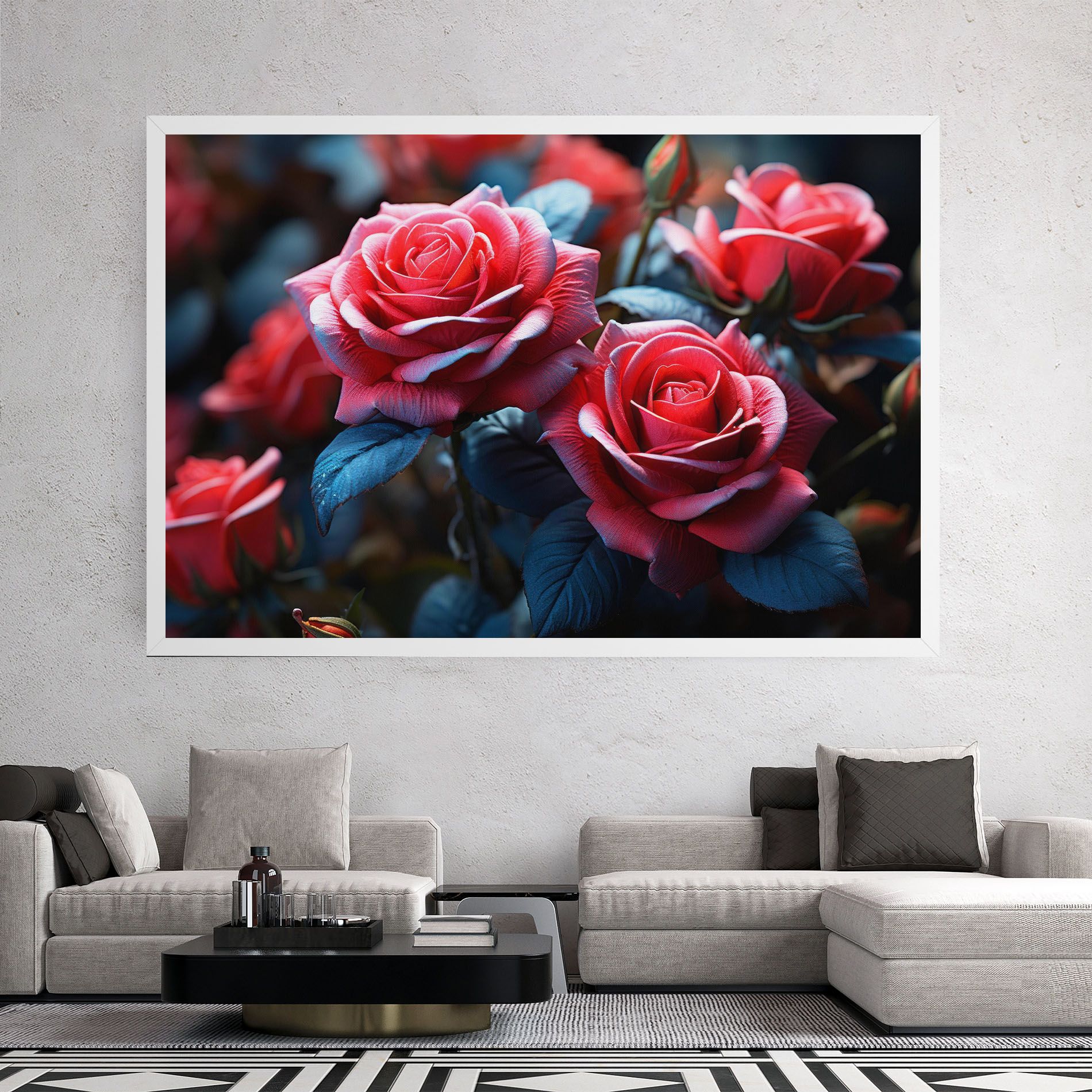 Dark Pink Rose mockup 2
