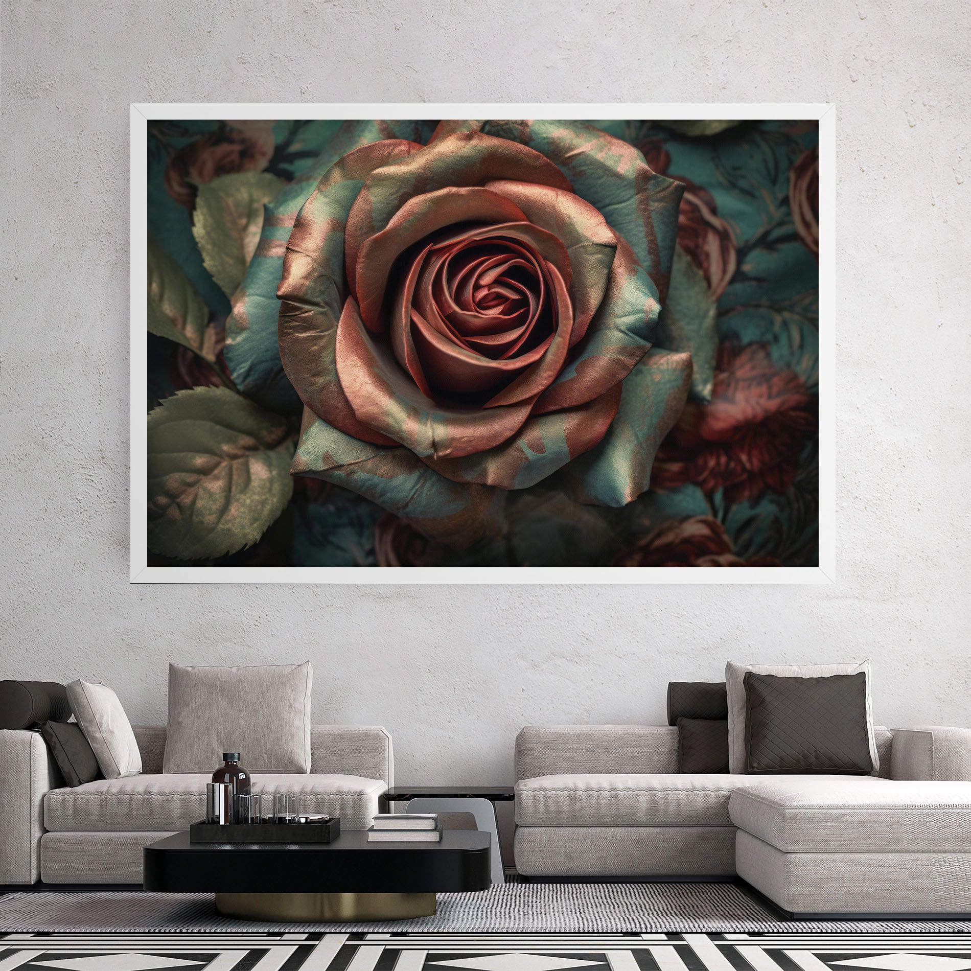 Exotic Blue Rose mockup 2