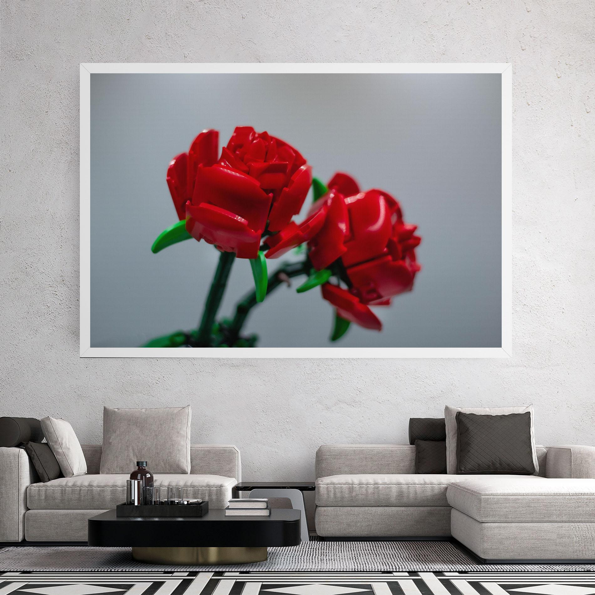 Tablou Canvas Lego Red Roses mockup 2