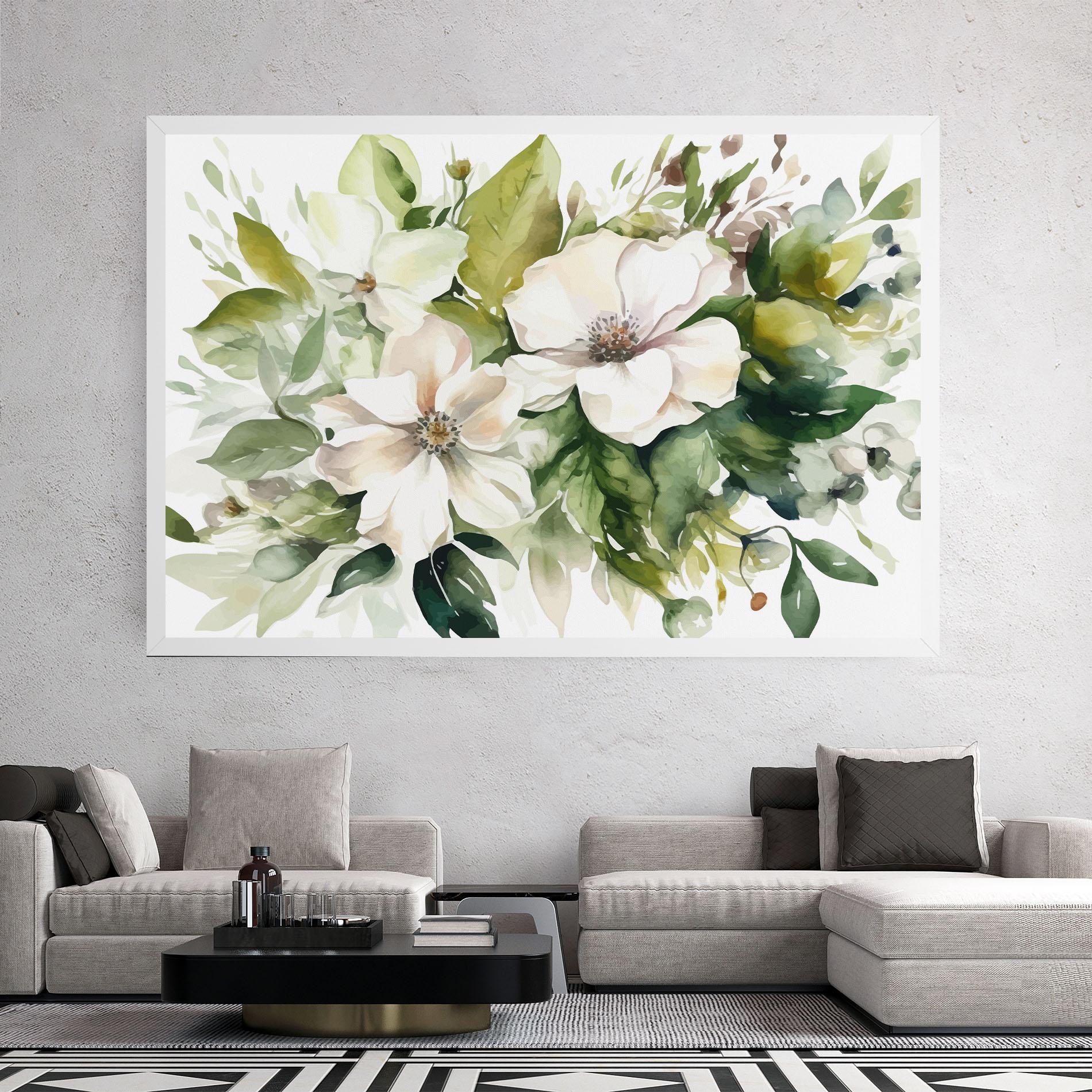 Tablou Canvas Opened Rose mockup 2