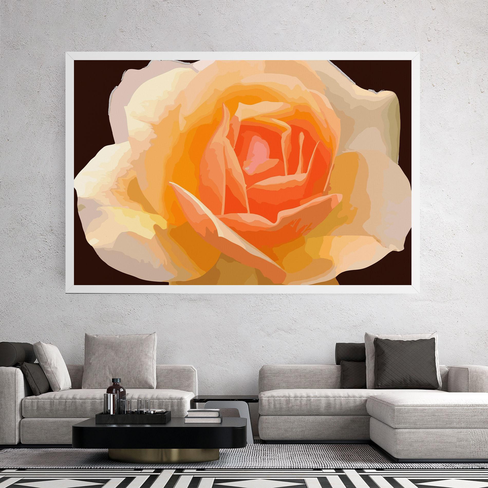 Tablou Canvas Orange Rose Ioana mockup 2