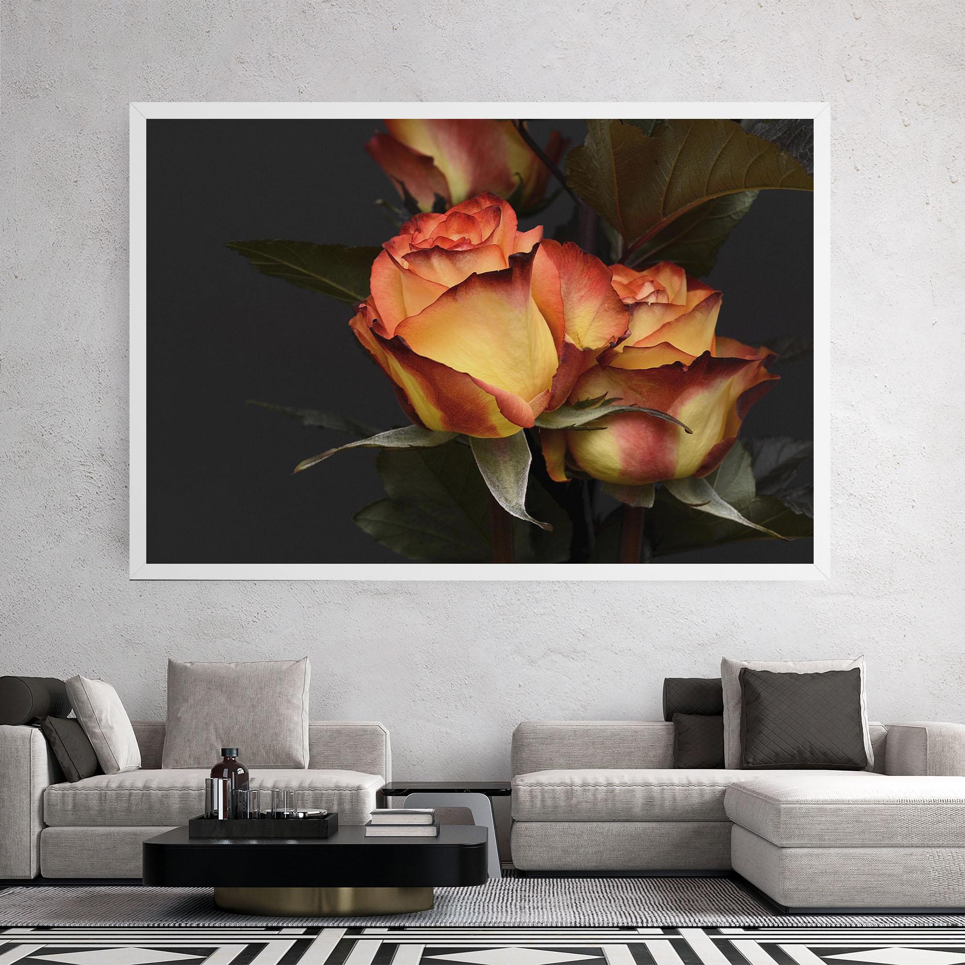 Tablou Canvas Orange Rose mockup 2