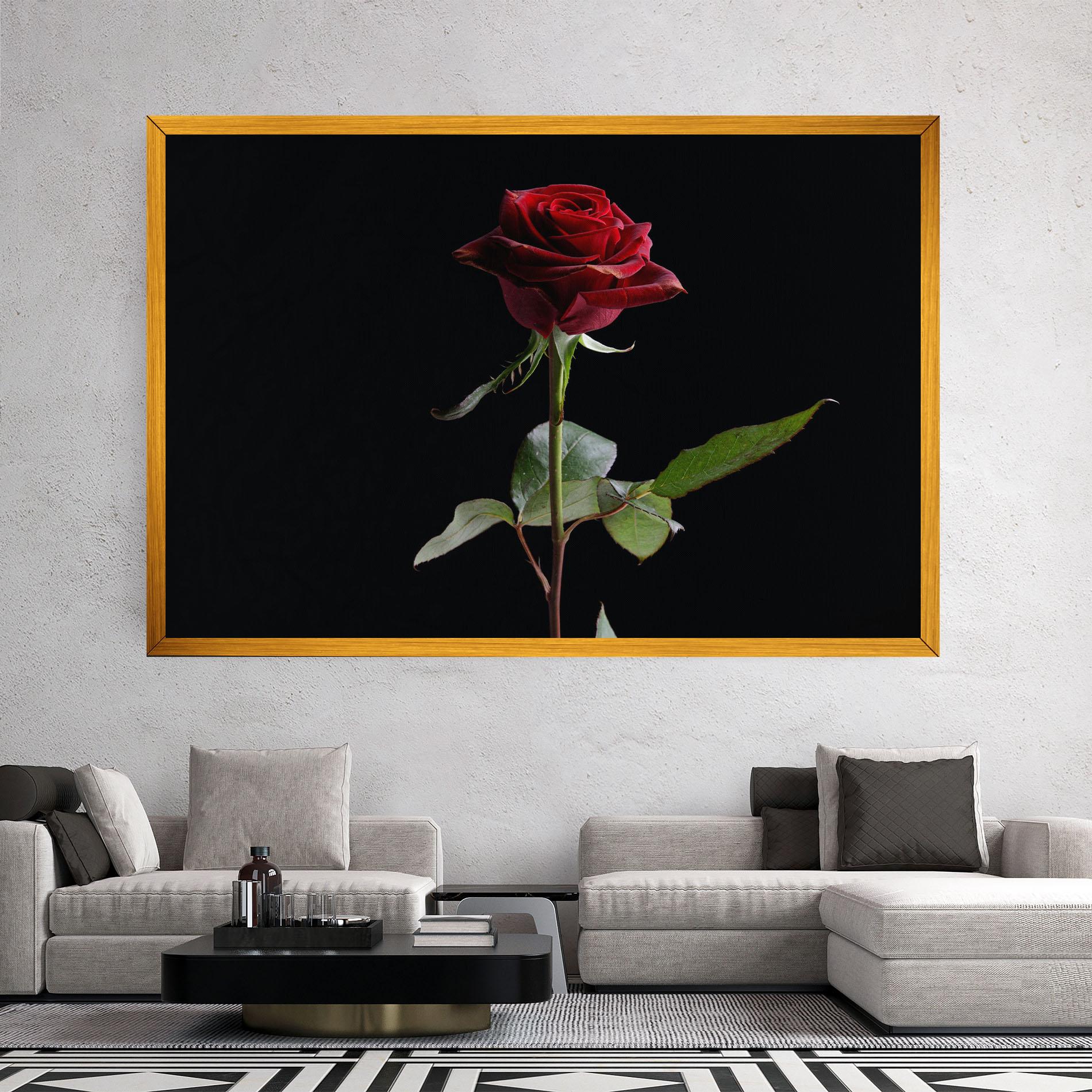 Tablou Canvas Beautiful Red Rose mockup 2