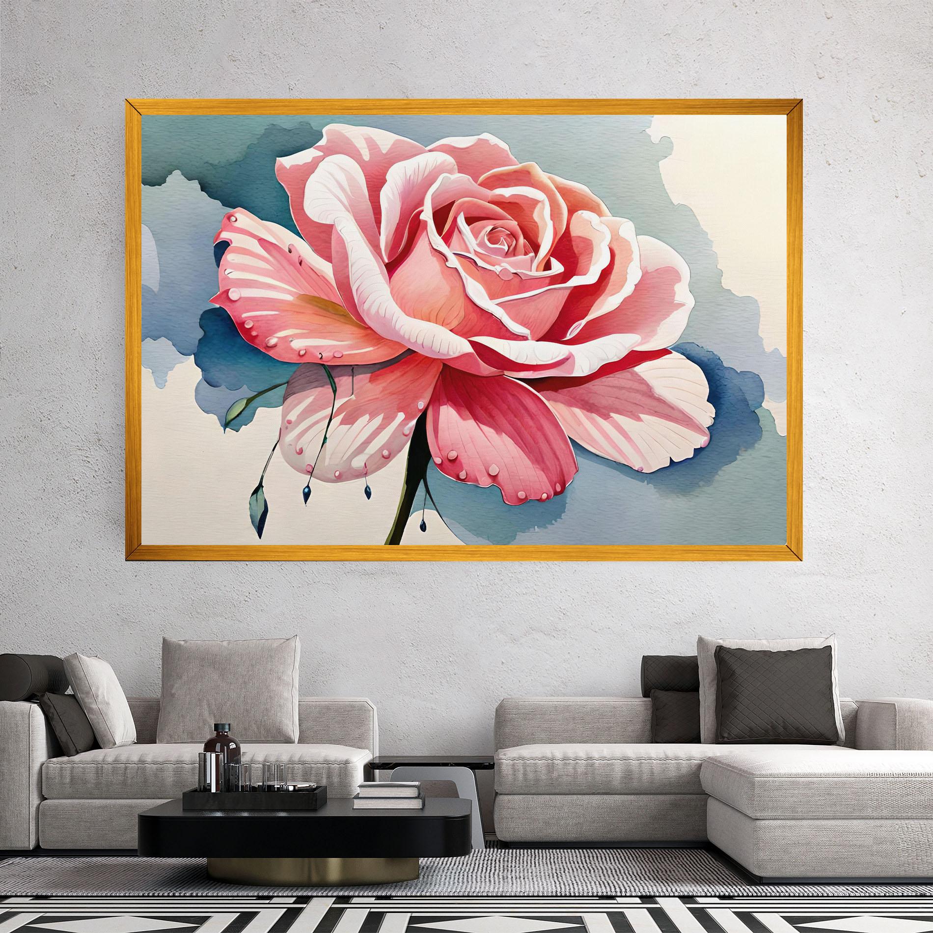 Tablou Canvas Bih Pink Rose mockup 2