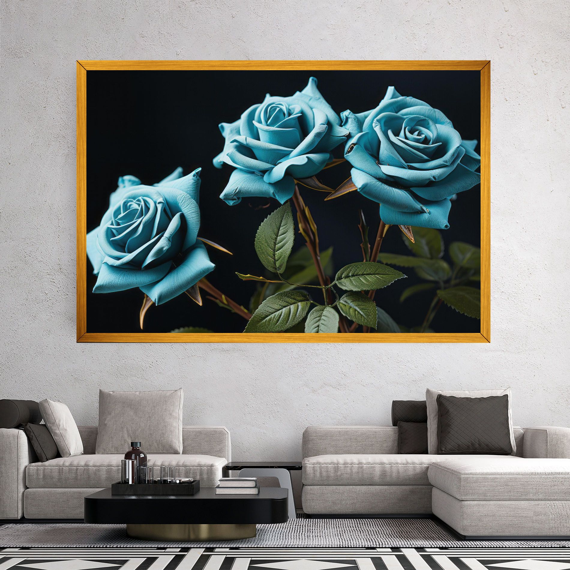 Blue Roses mockup 2