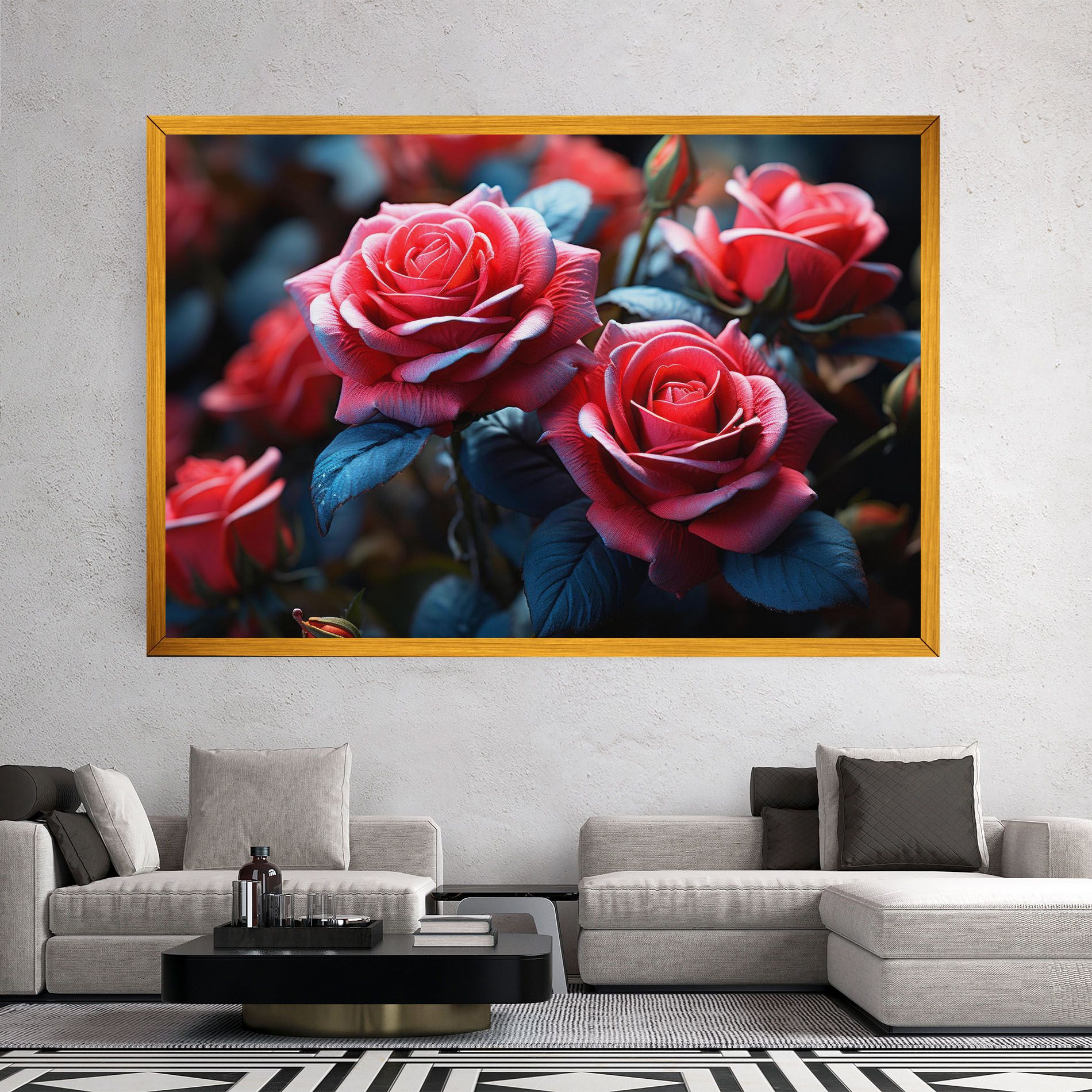 Dark Pink Rose mockup 2