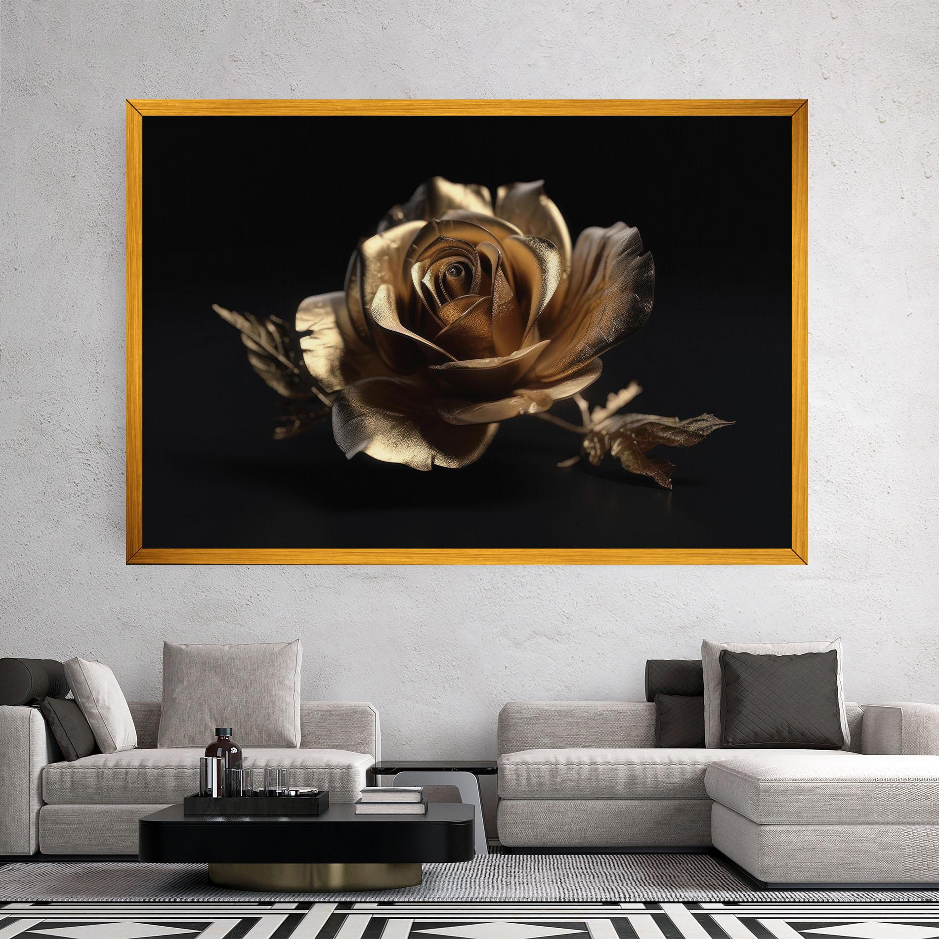 Tablou Canvas Gold Rose mockup 2