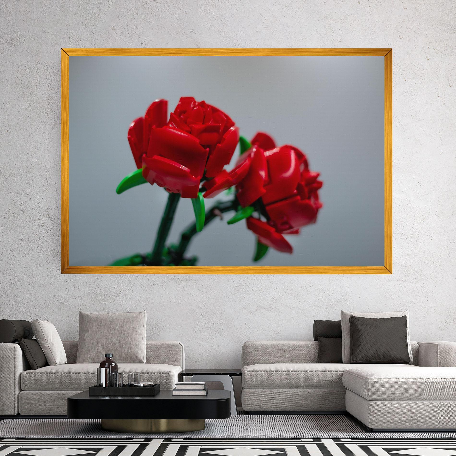 Tablou Canvas Lego Red Roses mockup 2