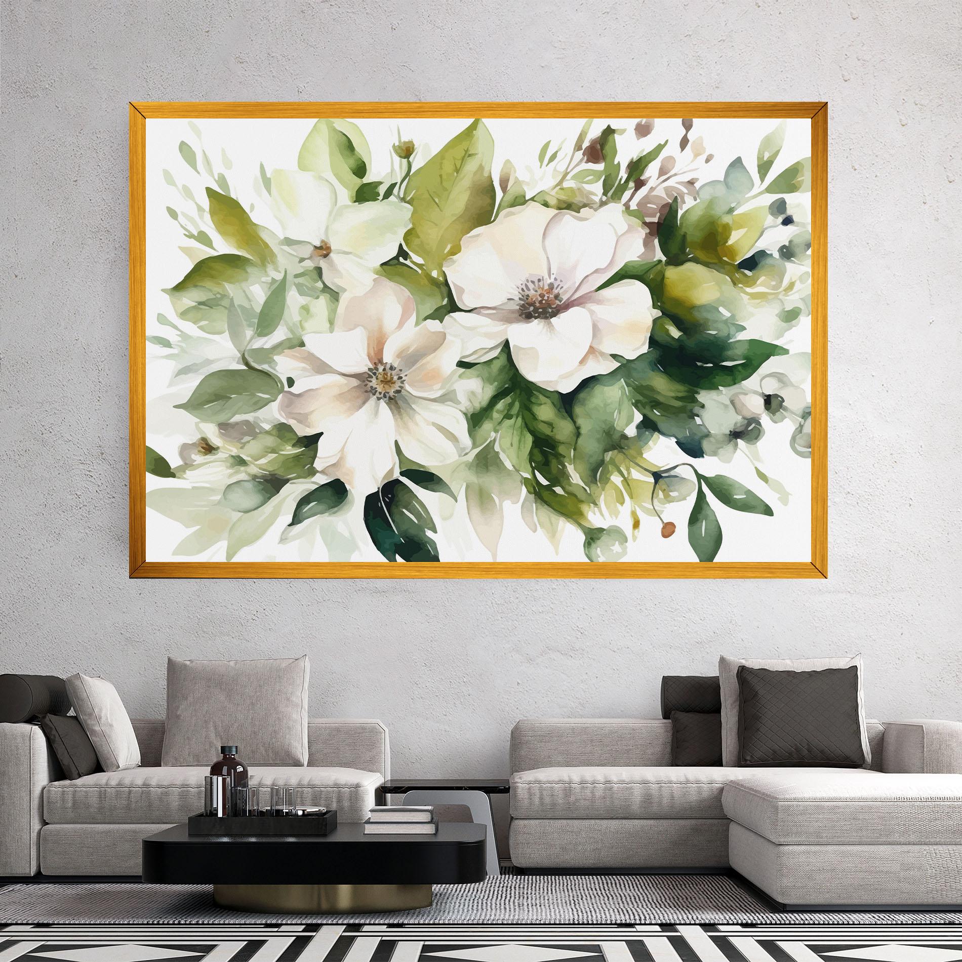 Tablou Canvas Opened Rose mockup 2