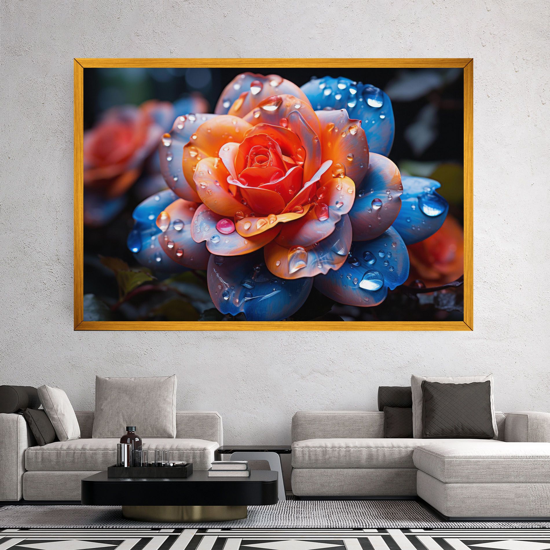 Orange Blue Rose mockup 2
