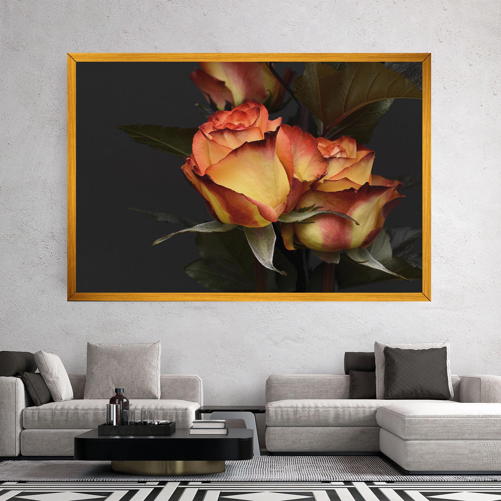 Tablou Canvas Orange Rose mockup 2