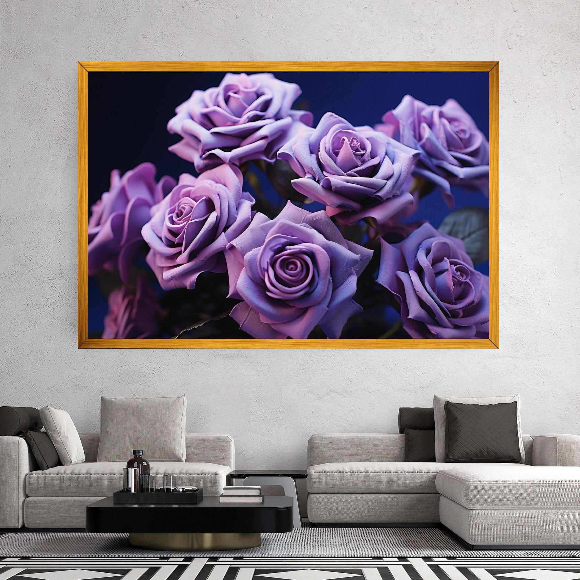 Tablou Canvas Pastel Purple Rose mockup 2