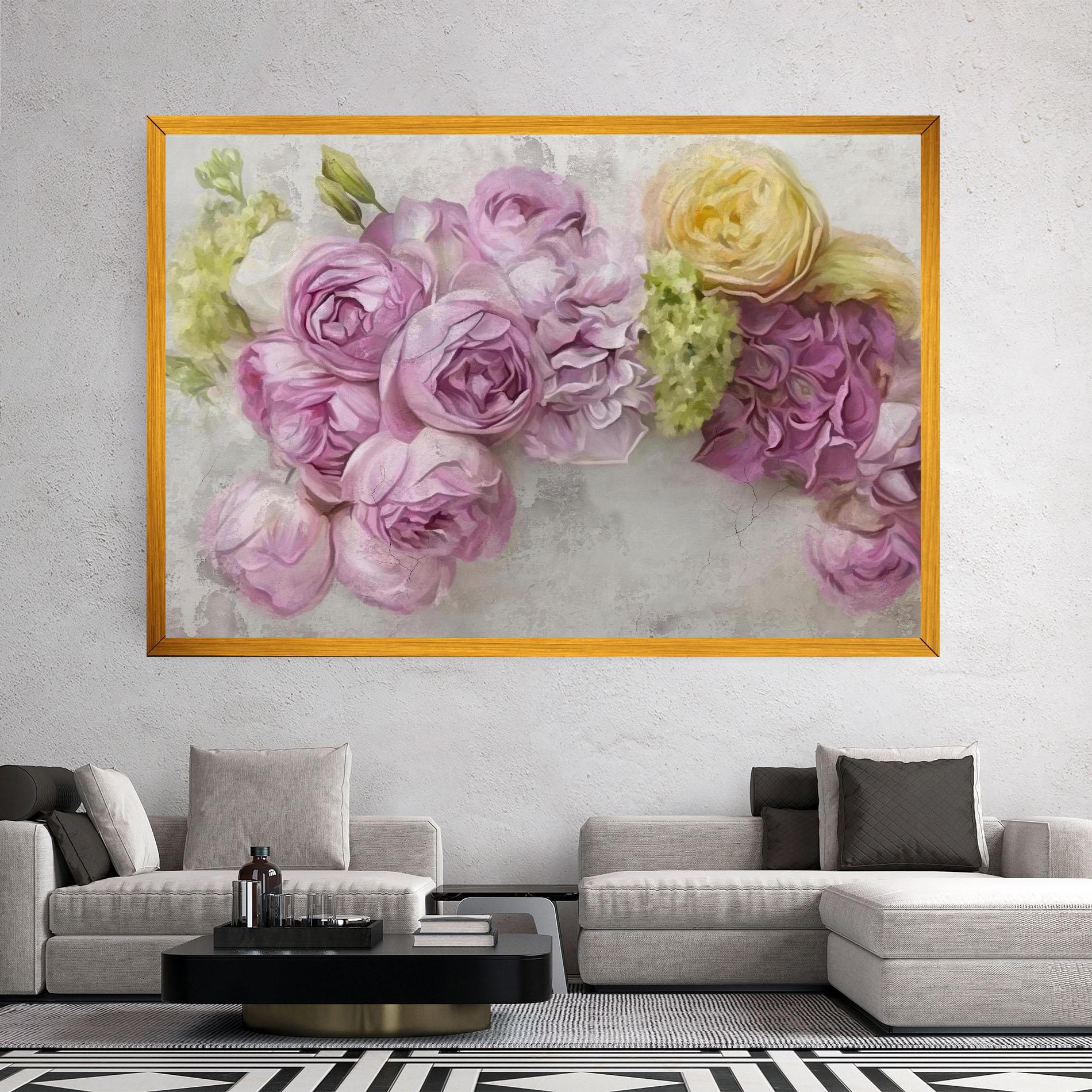 Tablou Canvas Trandafiri Colorati mockup 2