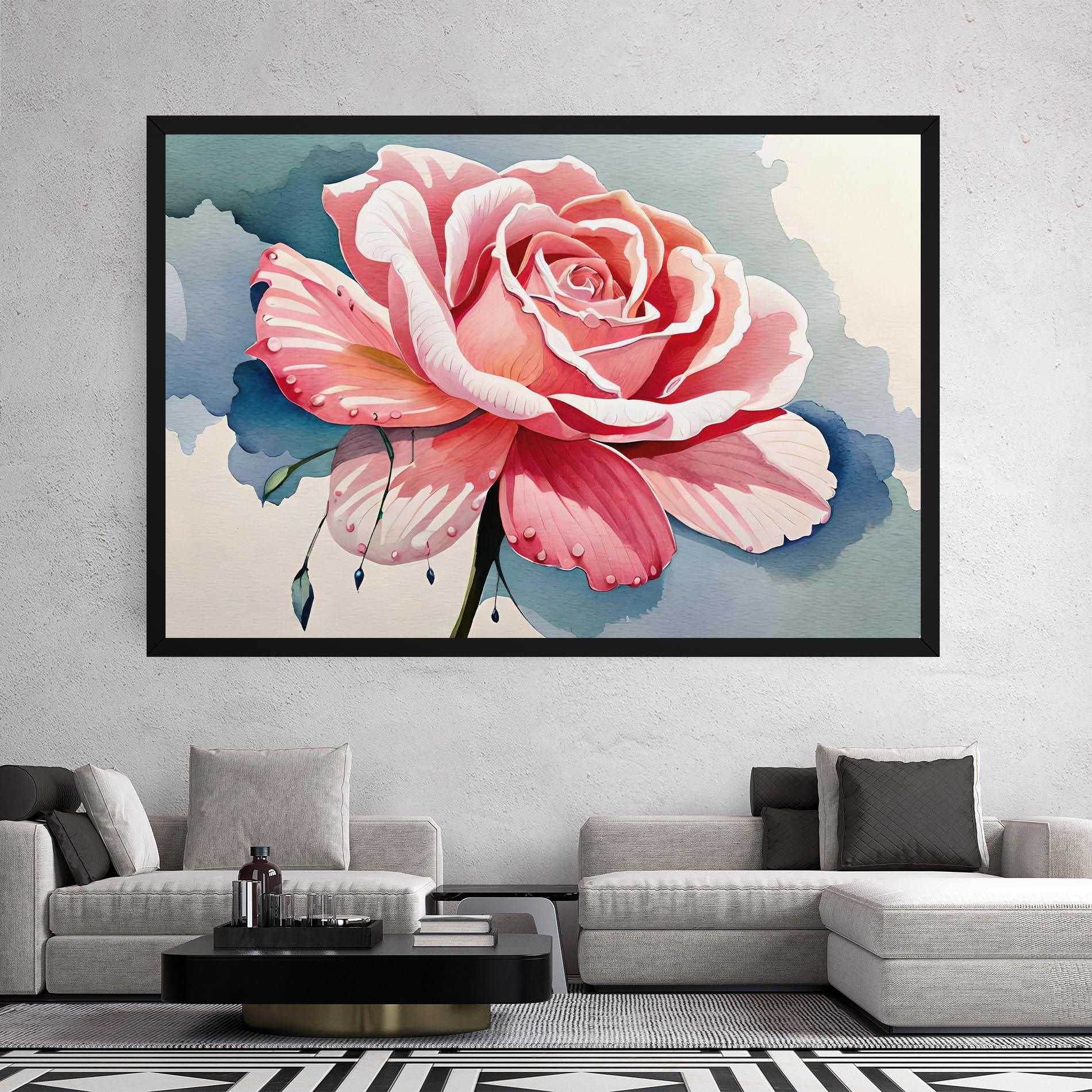 Tablou Canvas Bih Pink Rose mockup 2