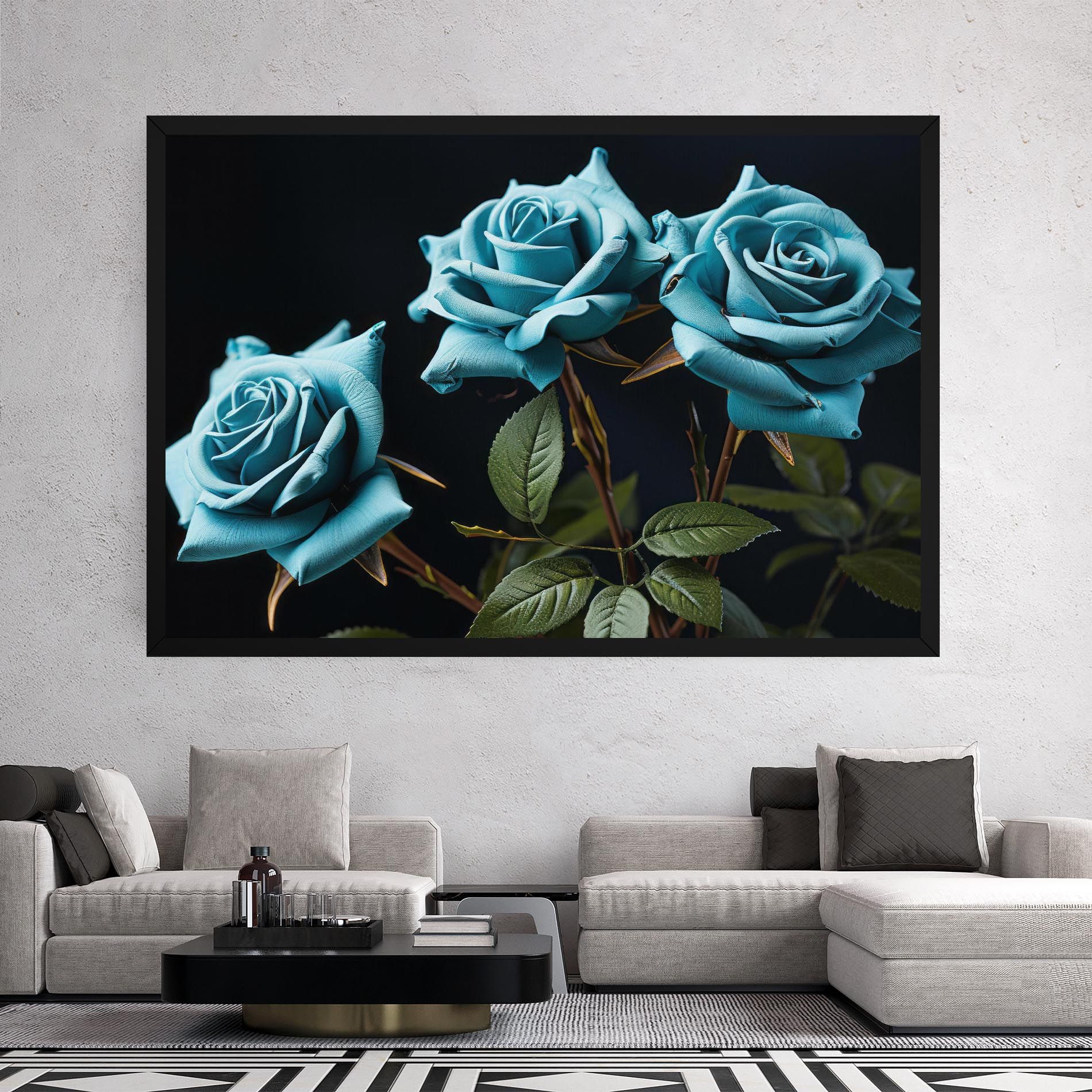 Blue Roses mockup 2