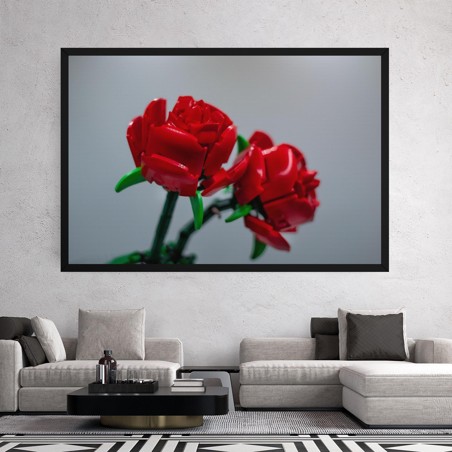 Tablou Canvas Lego Red Roses mockup 2